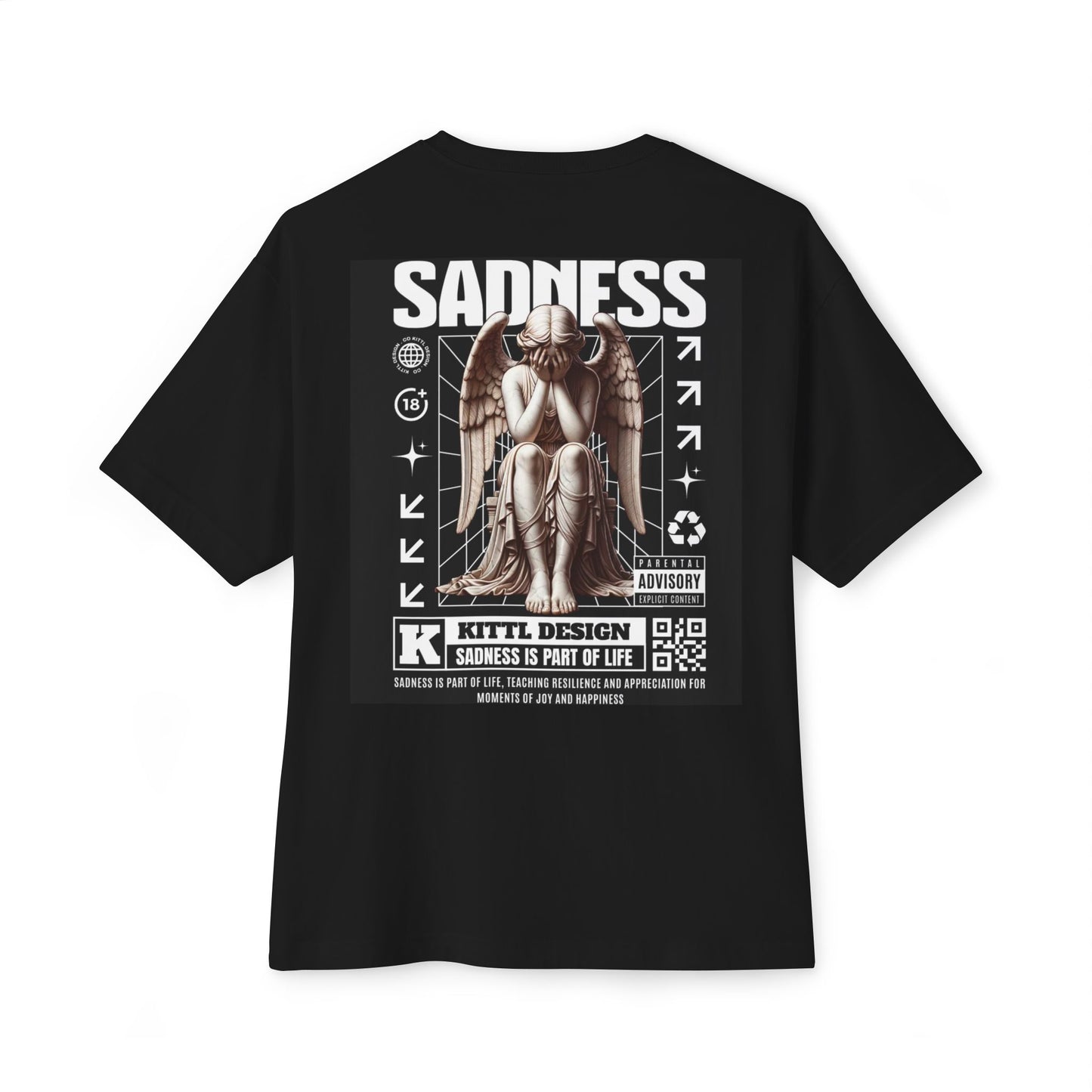 Sadness Angel Graphic Tee - Oversized Boxy Shirt, Unisex T-Shirt, Casual Streetwear, Gift for Music Lovers