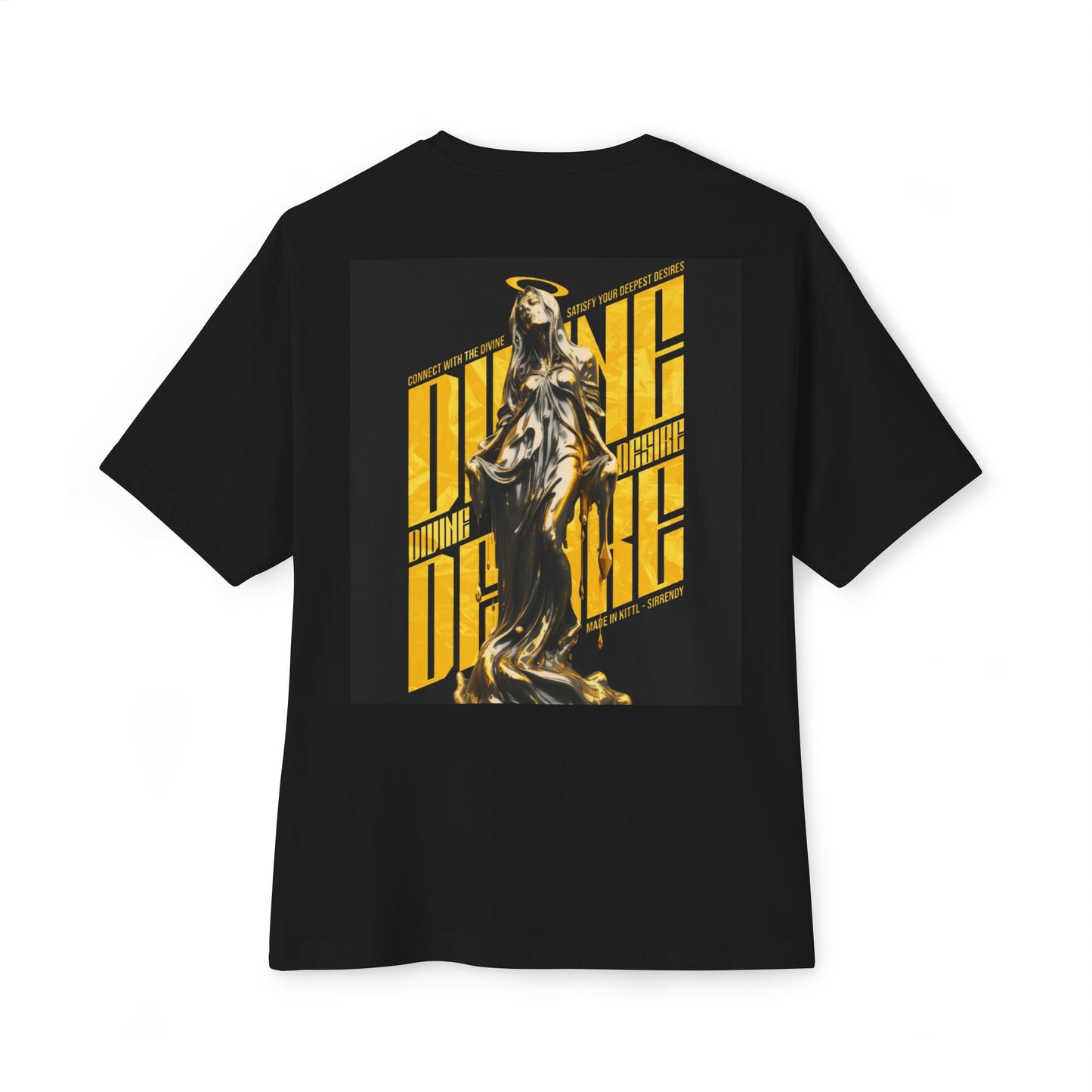 Divine Bold Graphic Unisex Boxy Tee - Oversized Streetwear, Perfect for Casual OutingsComfortable Everyday Wear