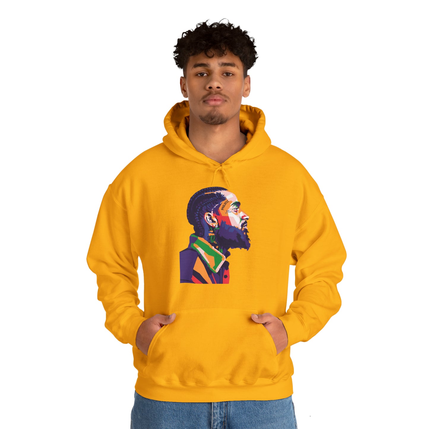 Sudadera con capucha unisex Heavy Blend™ - Nipsey Hussle Pop Art