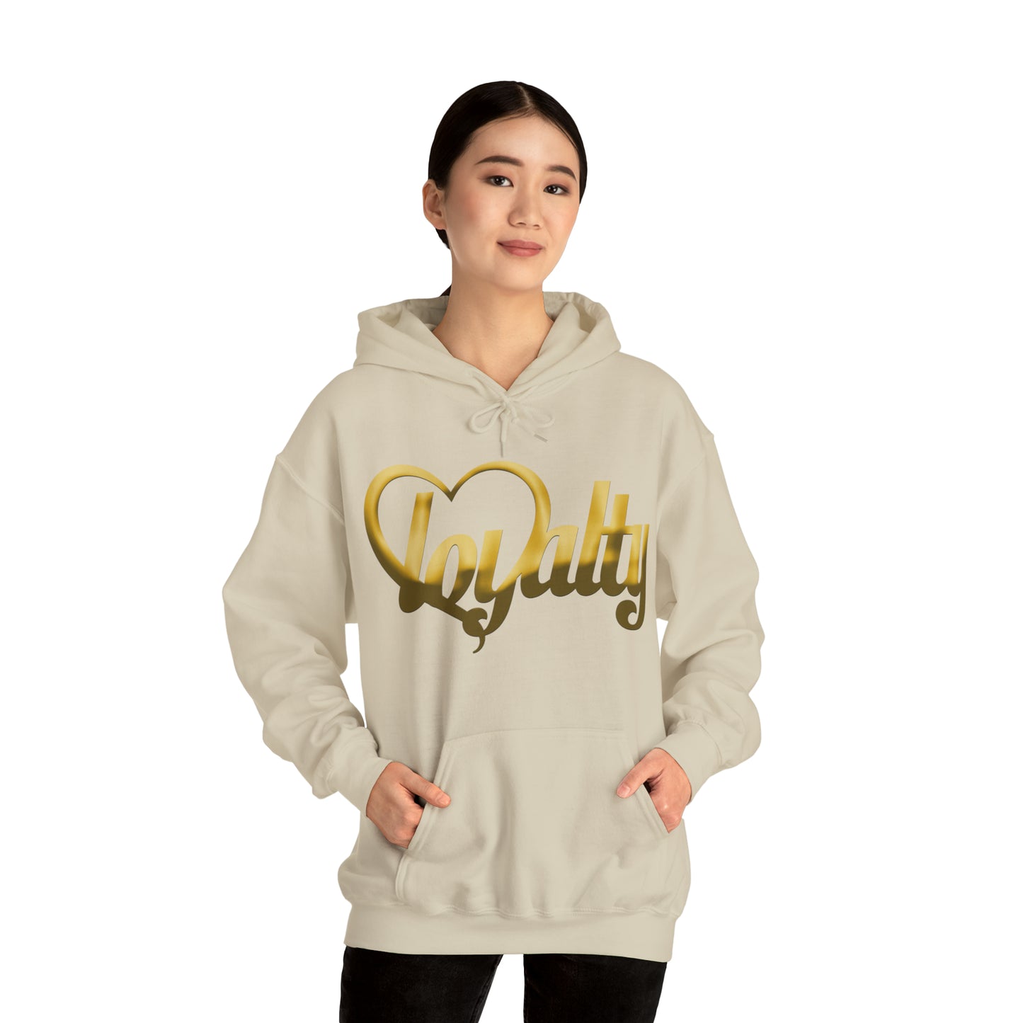 Sudadera con capucha unisex Heavy Blend™ - Corazón dorado de lealtad