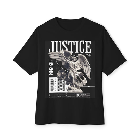 Justice Inspired - Unisex Oversized Boxy Tee, Graphic Tee