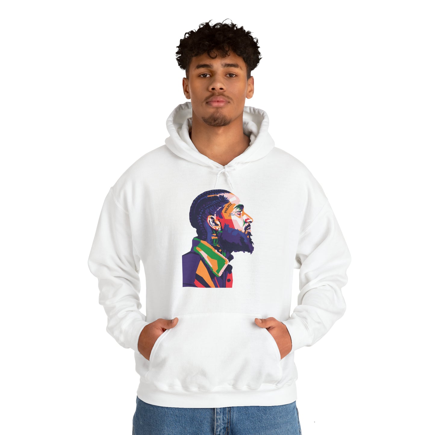 Sudadera con capucha unisex Heavy Blend™ - Nipsey Hussle Pop Art