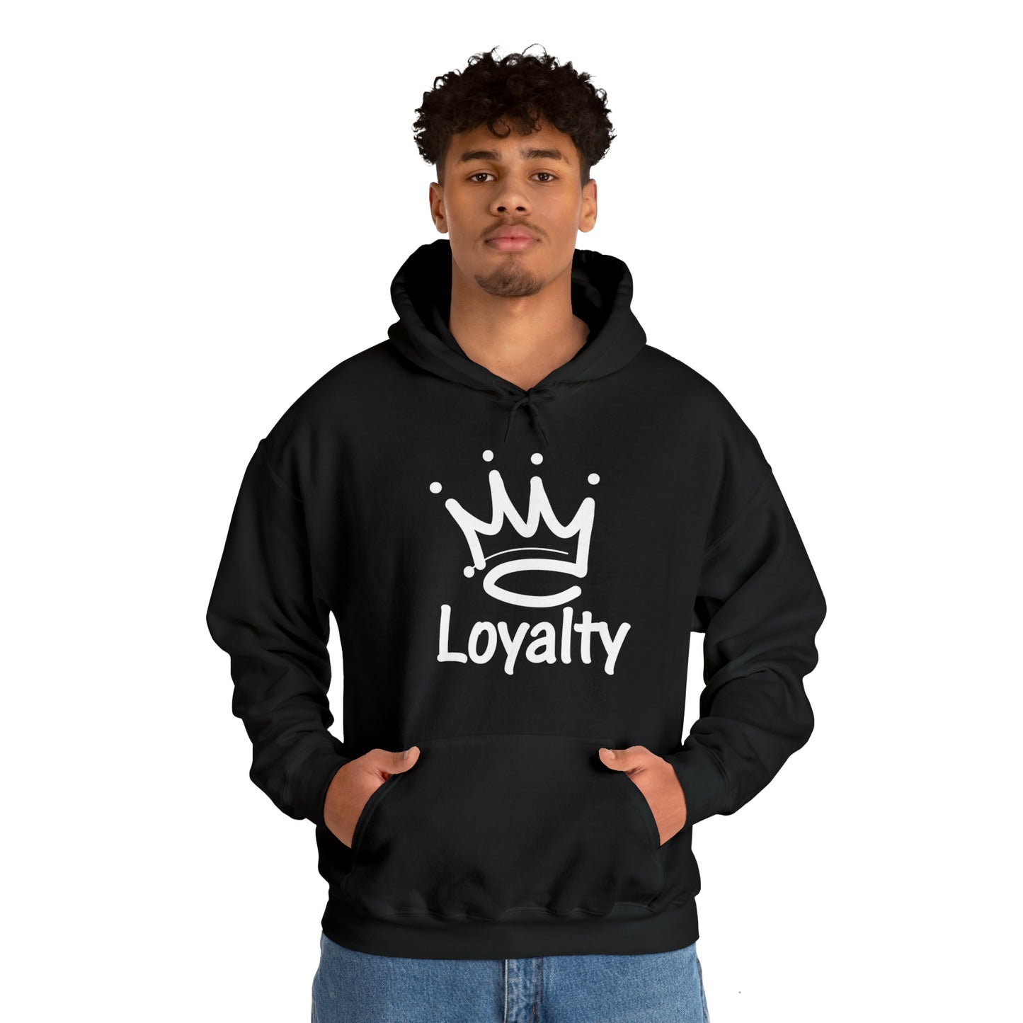 Sudadera con capucha unisex Heavy Blend™ - Corona blanca de lealtad