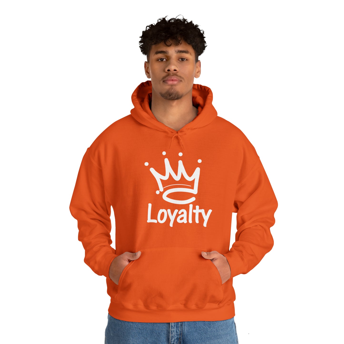 Sudadera con capucha unisex Heavy Blend™ - Corona blanca de lealtad