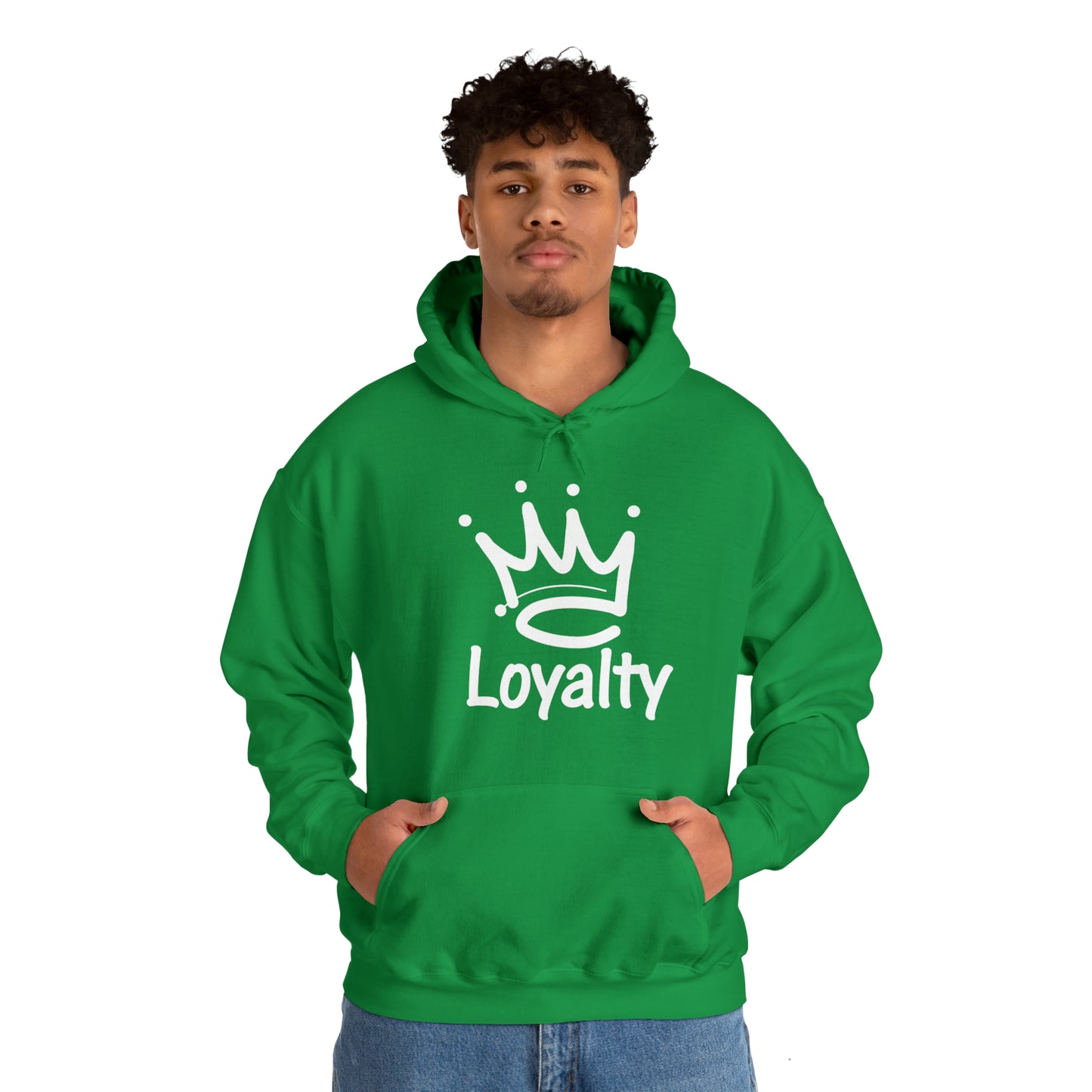 Sudadera con capucha unisex Heavy Blend™ - Corona blanca de lealtad