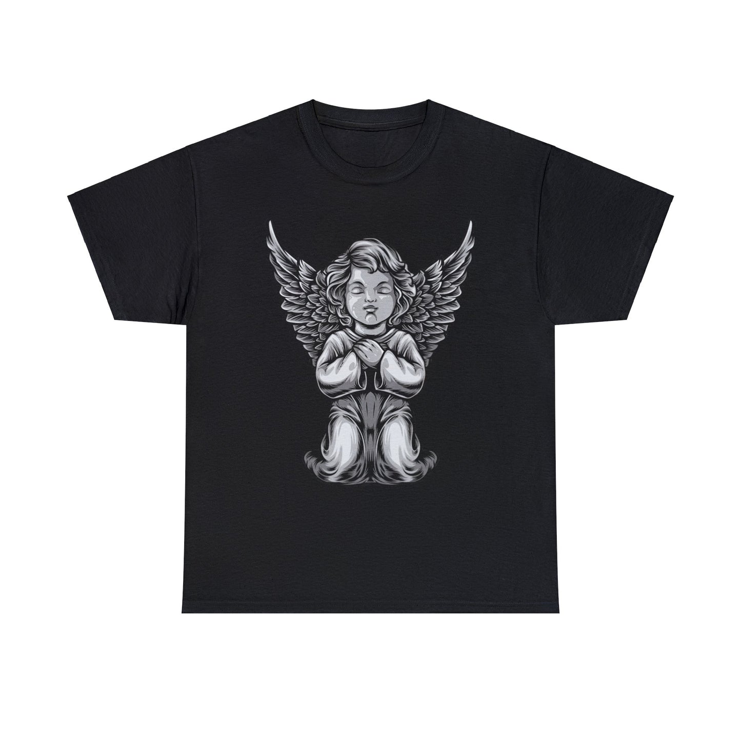 Camiseta unisex de algodón pesado - Estatua del ángel bebé
