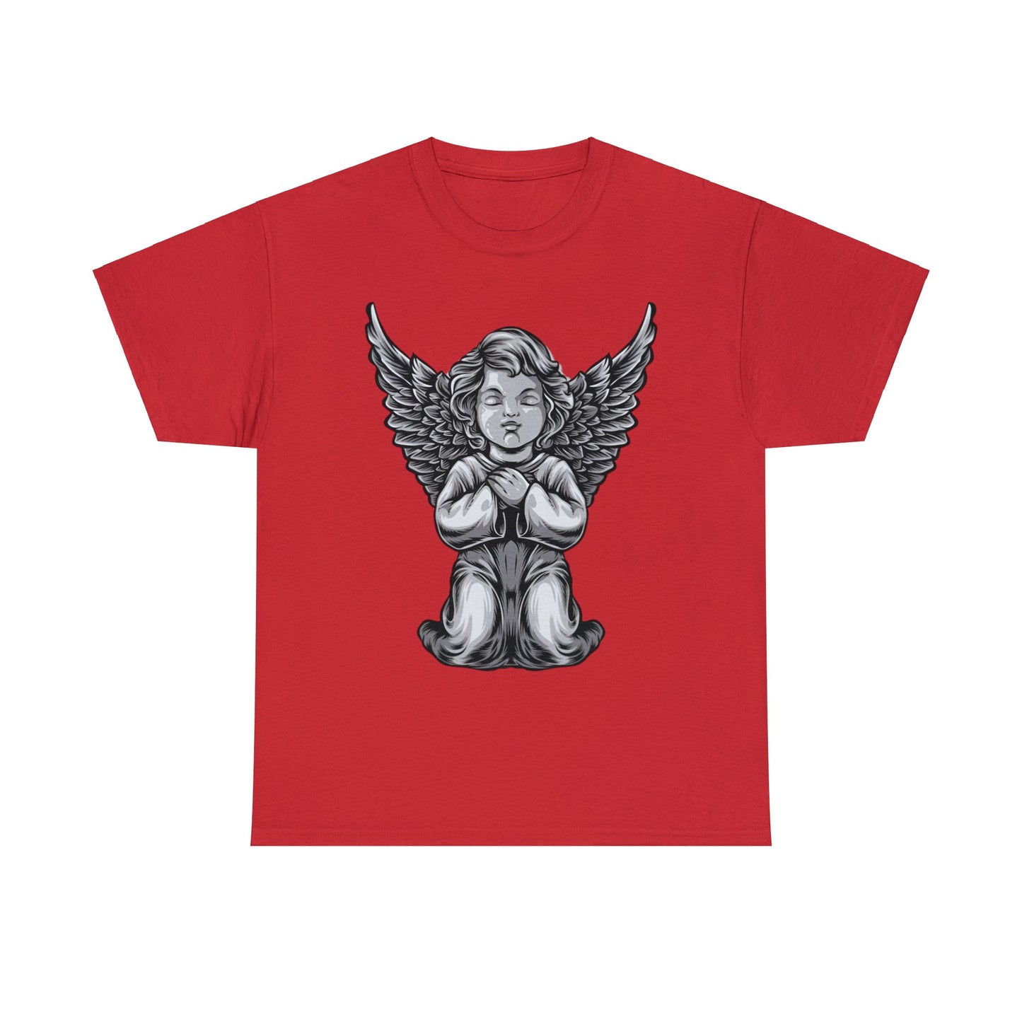 Camiseta unisex de algodón pesado - Estatua del ángel bebé