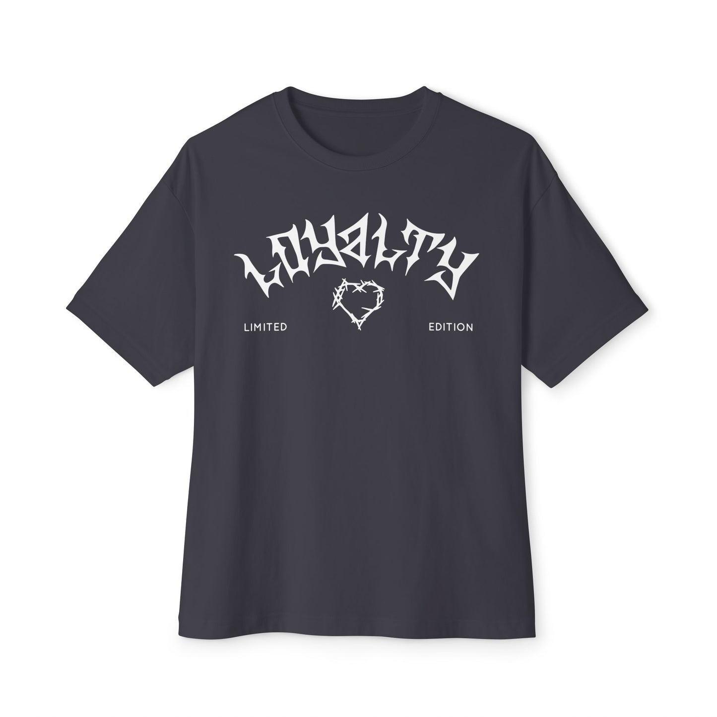'Loyalty' Unisex Oversized Boxy Tee - Casual Streetwear, Gifts for Friends, Trendy Lifestyle, Relaxed Fit, Everyday Wear