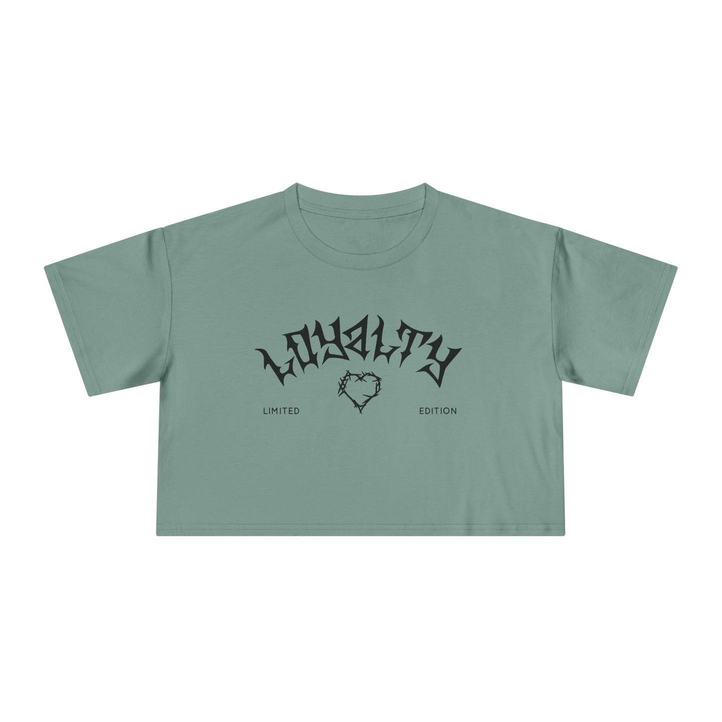 Loyalty Women's Crop Tee | Limited Edition Graphic Top, Trendy Summer Fashion, Perfect for Festivals & Casual Wear, Gift for Friends