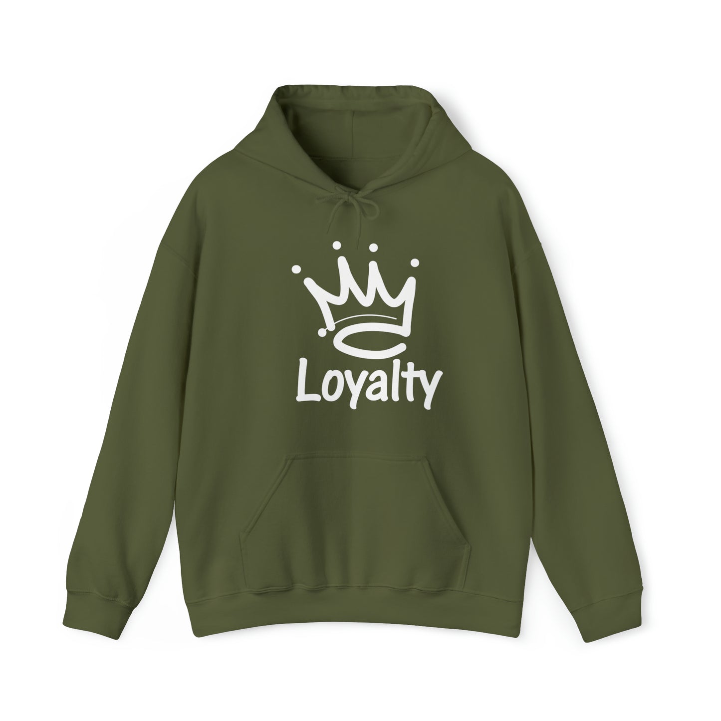 Sudadera con capucha unisex Heavy Blend™ - Corona blanca de lealtad