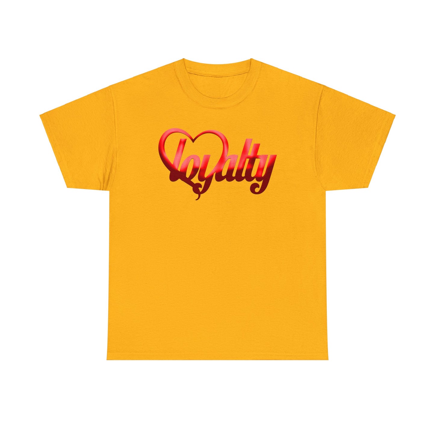 Camiseta unisex de algodón pesado - Corazón rojo de lealtad
