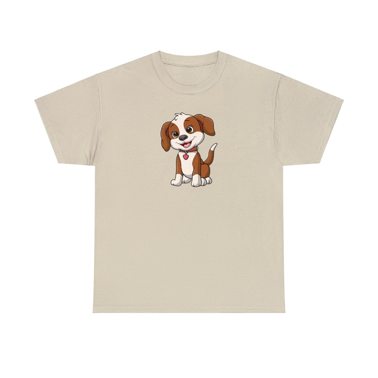Camiseta unisex de algodón pesado - Cachorro sonriente