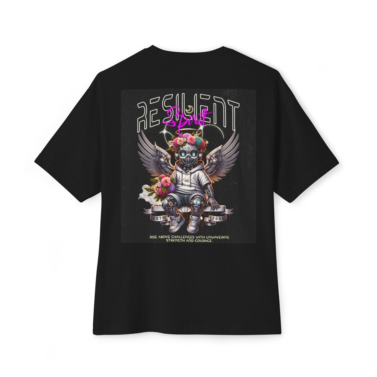 Resilient Vibes Oversized Tee - Unisex Graphic T-Shirt for Comfort, Casual Wear