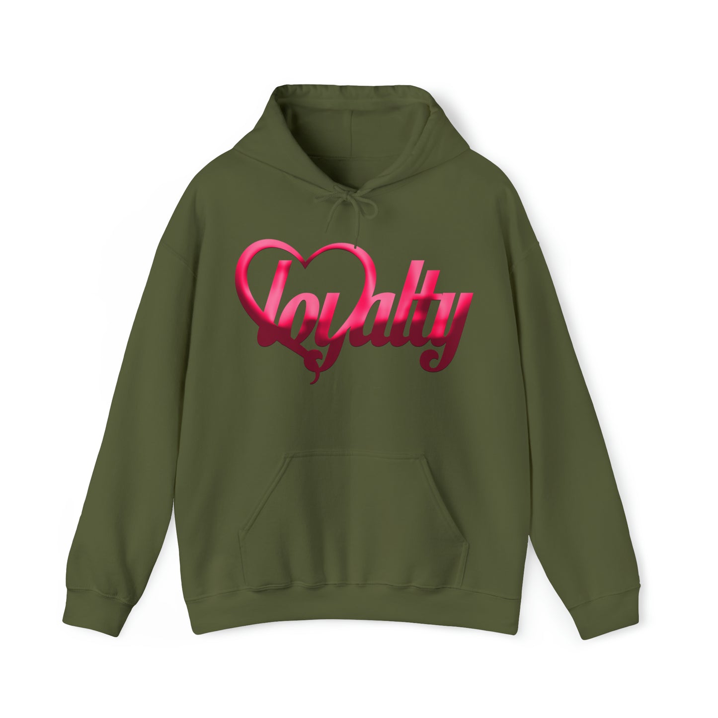 Unisex Heavy Blend™ Hooded Sweatshirt - Pink Heart Of Loyalty