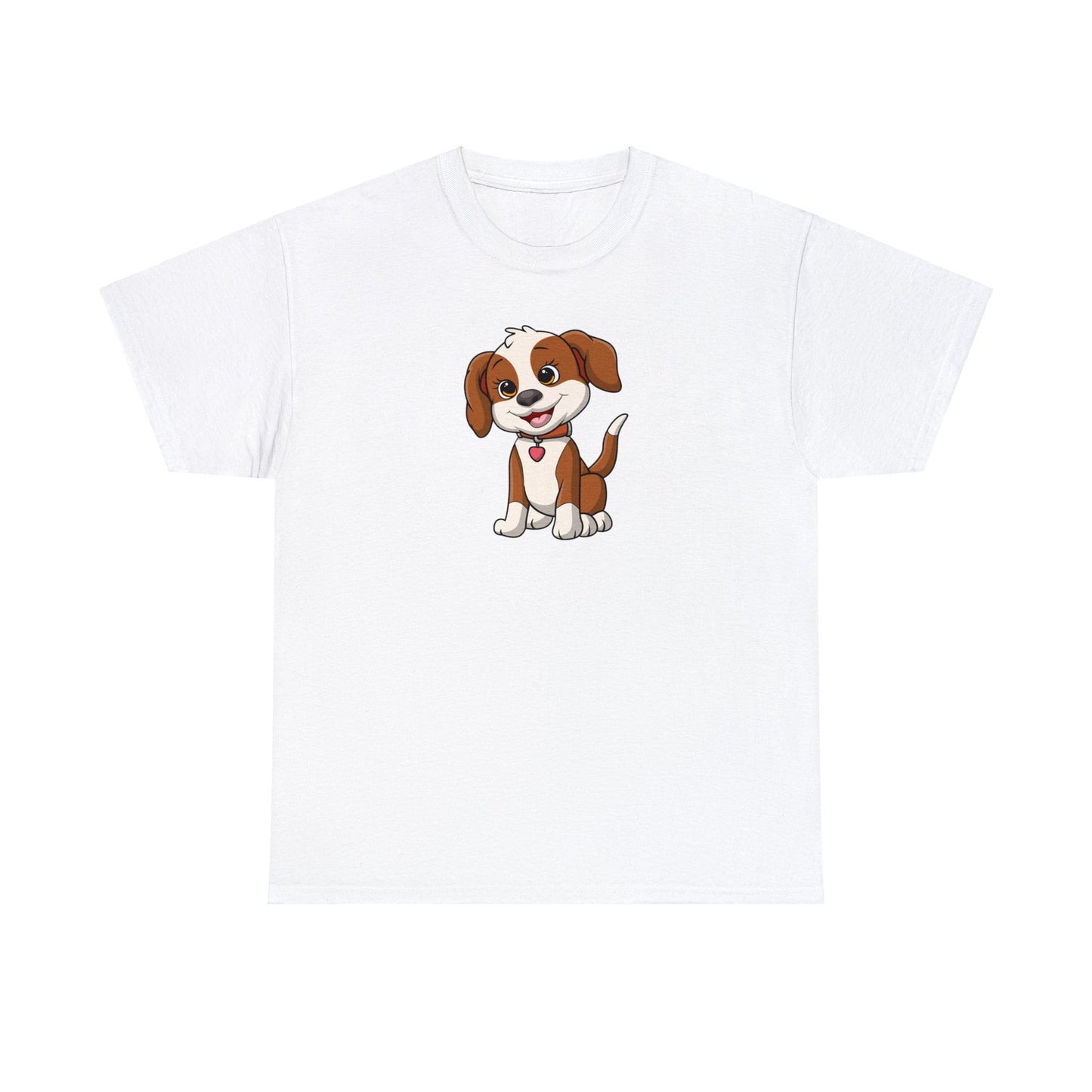 Camiseta unisex de algodón pesado - Cachorro sonriente