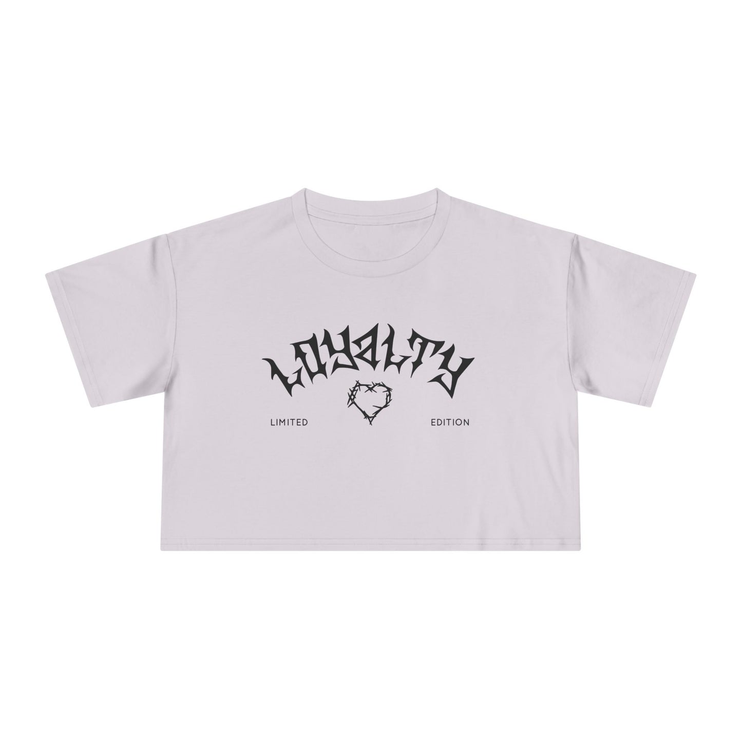 Loyalty Women's Crop Tee | Limited Edition Graphic Top, Trendy Summer Fashion, Perfect for Festivals & Casual Wear, Gift for Friends