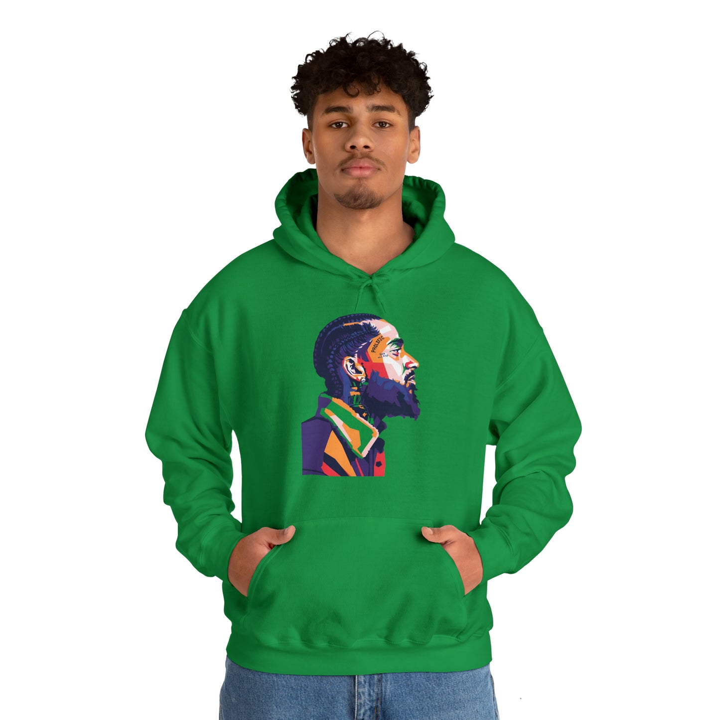 Sudadera con capucha unisex Heavy Blend™ - Nipsey Hussle Pop Art