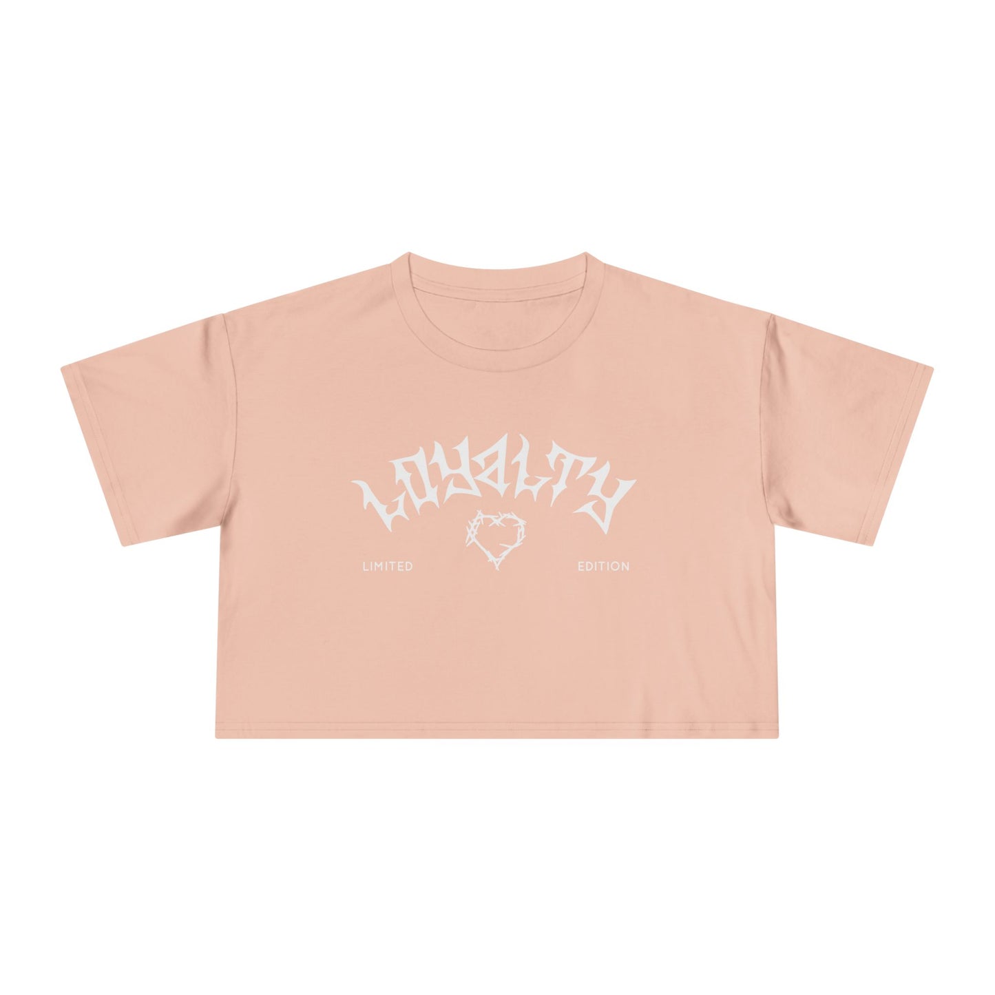 Loyalty Women’s Crop Tee - Bold Graphic Top for Casual Style, Trendy Apparel, Gift for Her, Everyday Wear, Summer Fashion