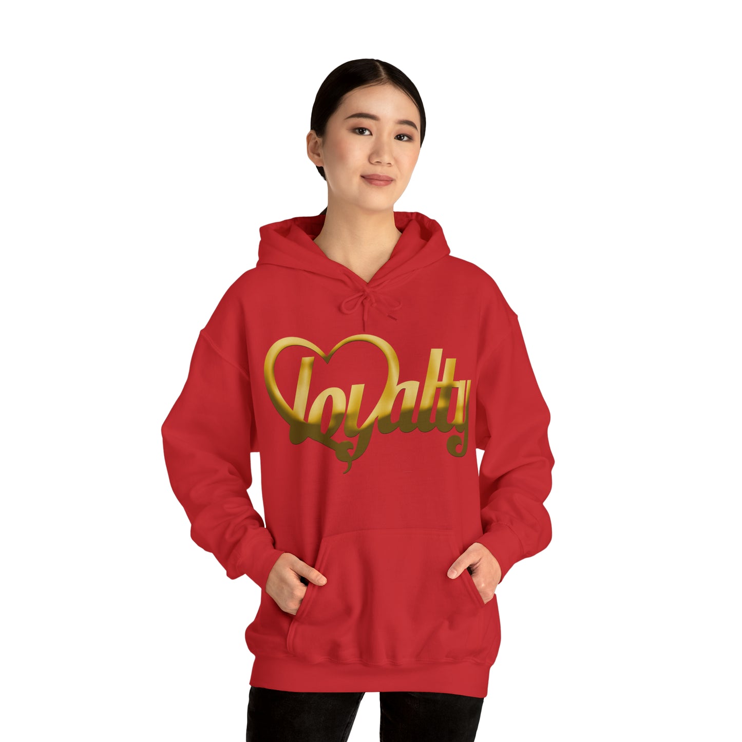 Sudadera con capucha unisex Heavy Blend™ - Corazón dorado de lealtad
