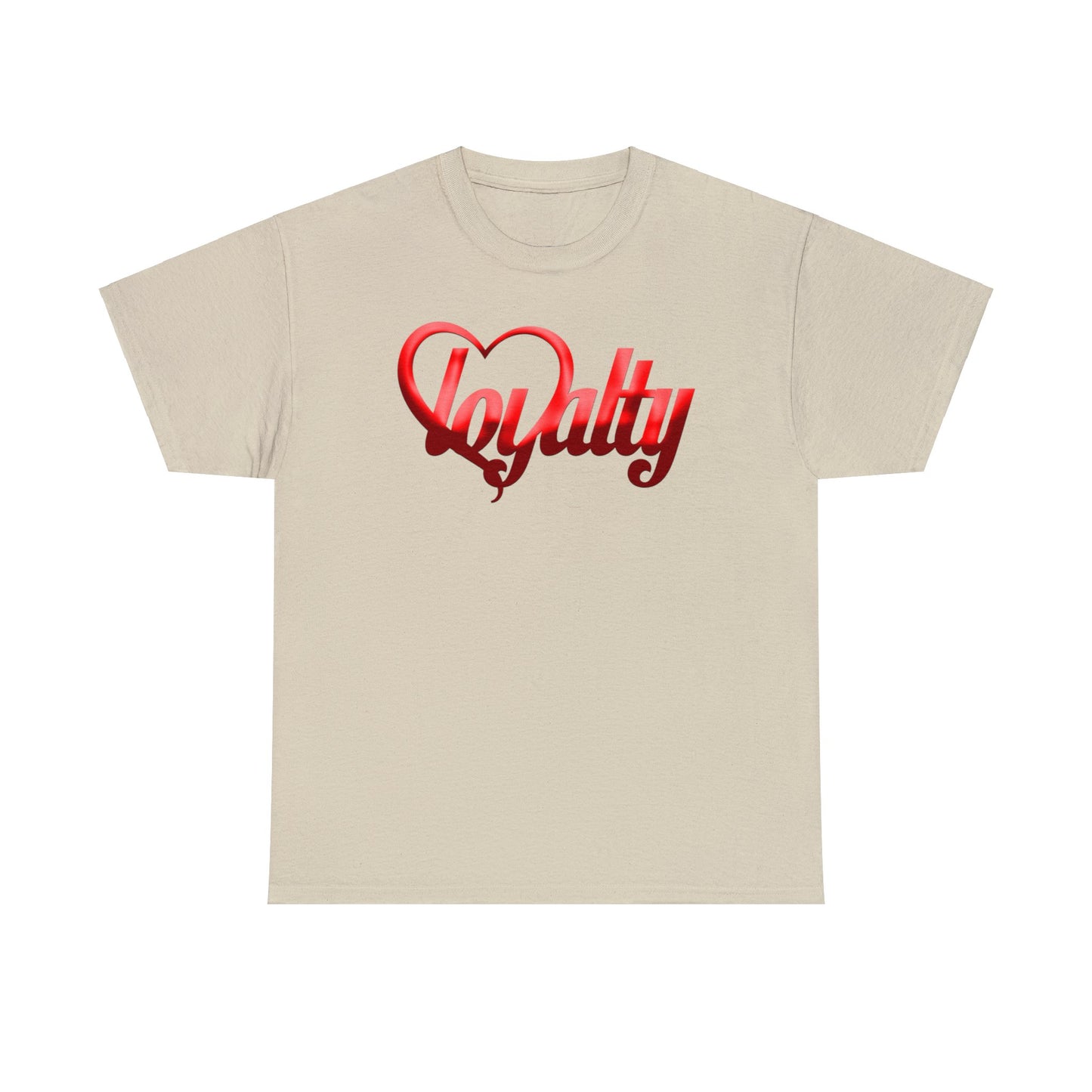 Camiseta unisex de algodón pesado - Corazón rojo de lealtad