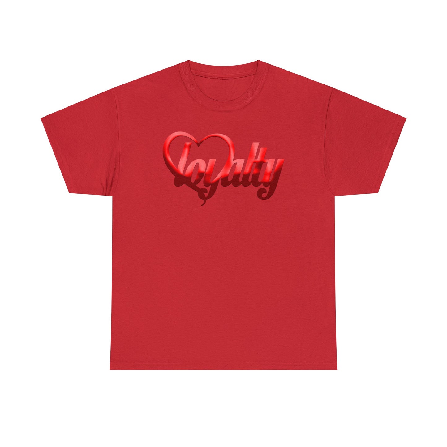 Camiseta unisex de algodón pesado - Corazón rojo de lealtad