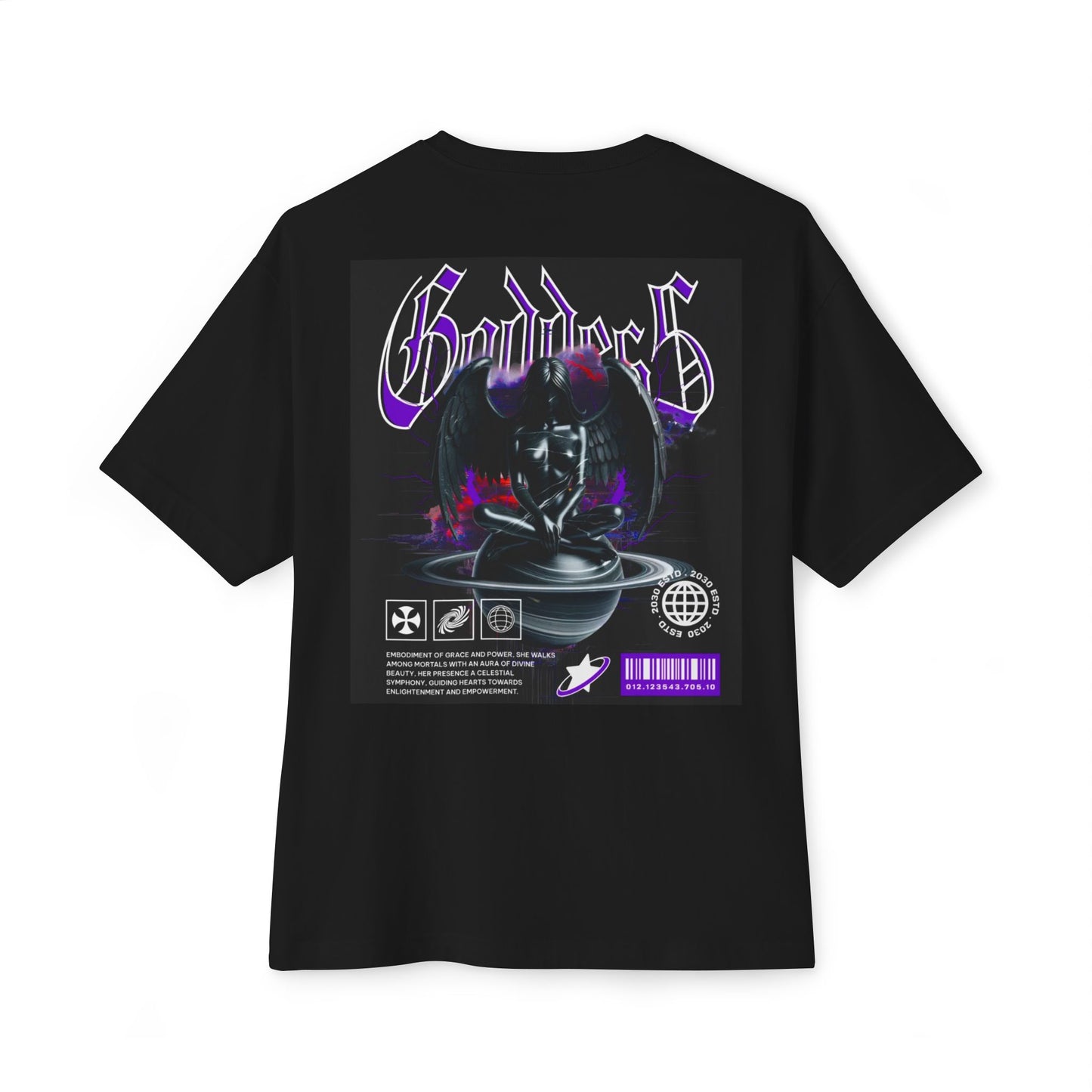 Goddess Vibe Oversized Tee - Unisex Graphic Shirt, Casual Streetwear, Festival Wear