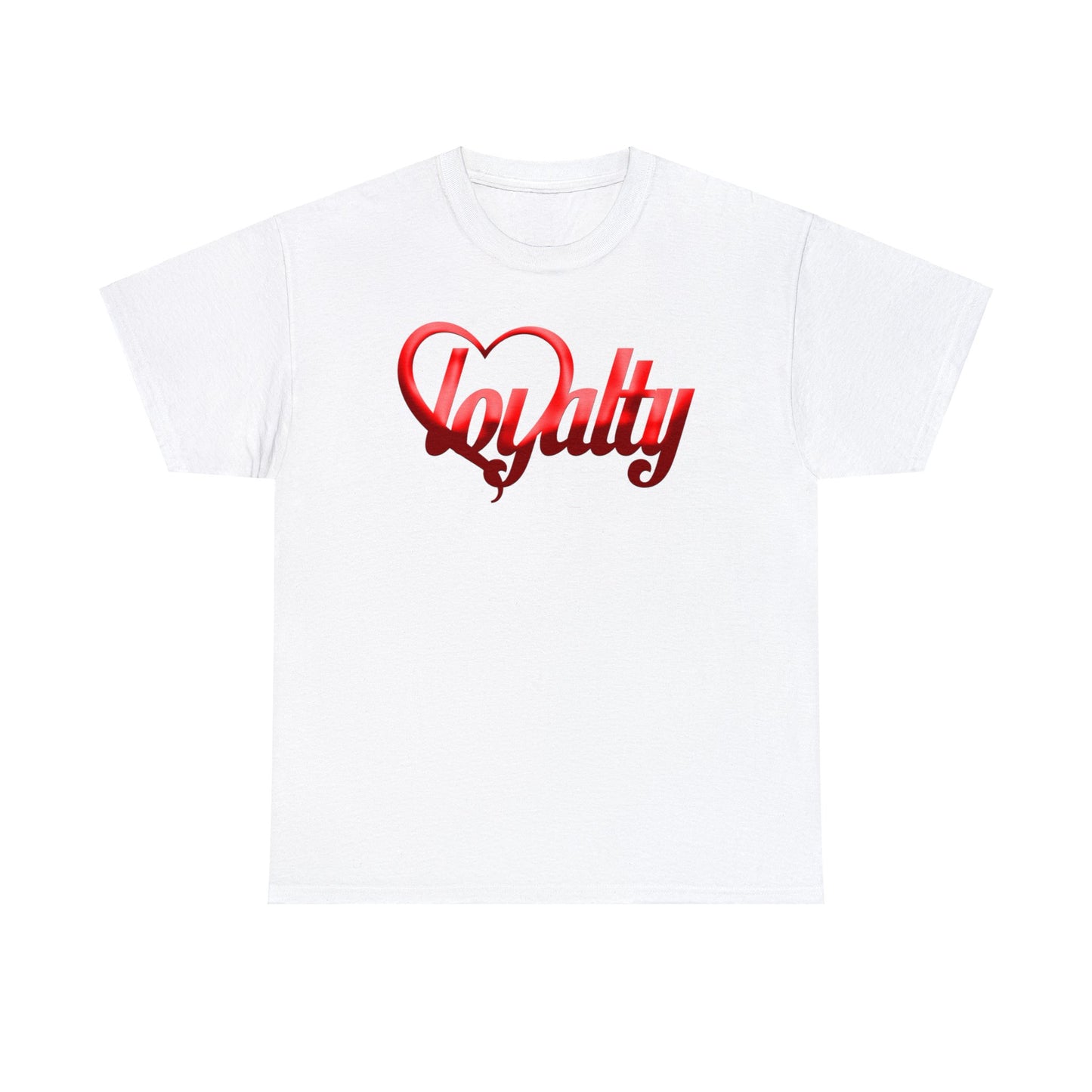 Camiseta unisex de algodón pesado - Corazón rojo de lealtad