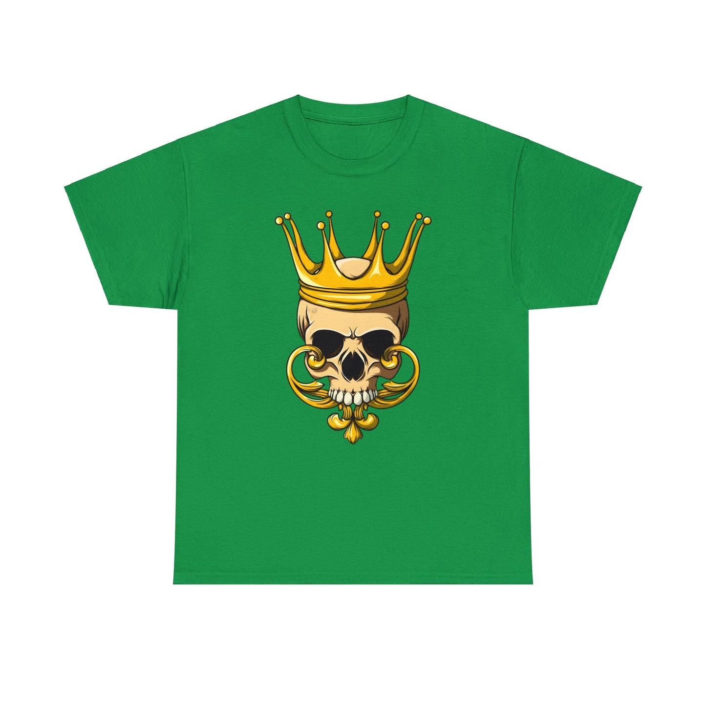 Camiseta unisex de algodón pesado - Calavera con corona dorada