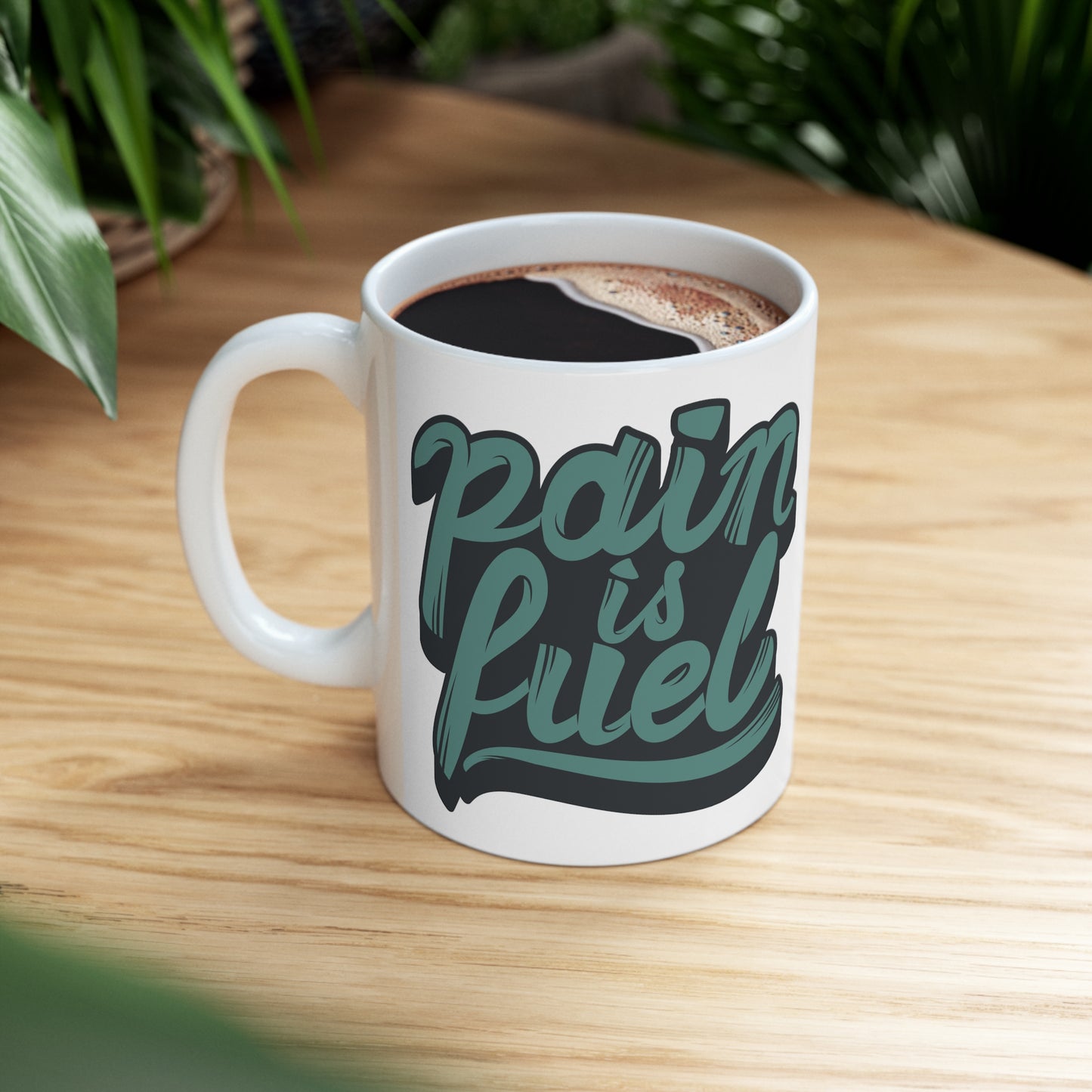 Taza de Cerámica 11oz - El dolor es combustible