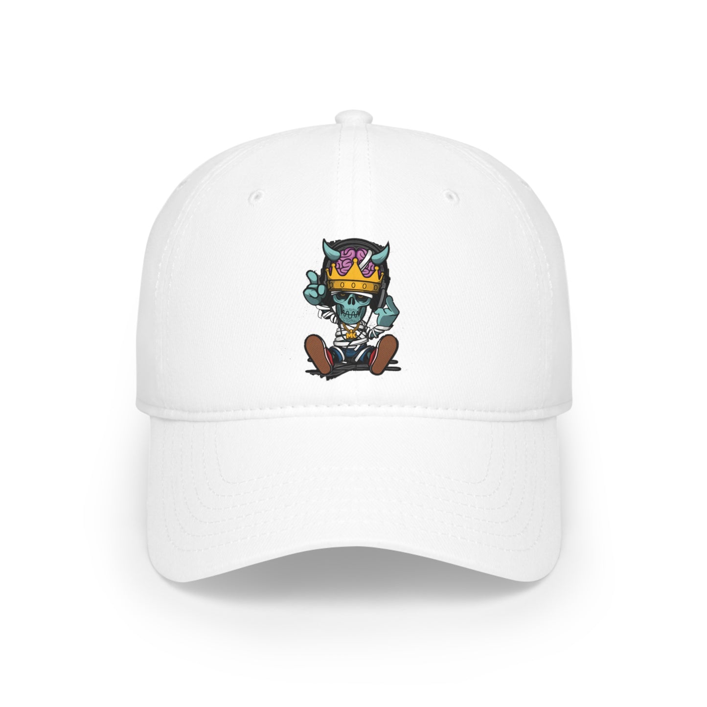 Gorra de béisbol de perfil bajo - Rapero de calavera de cadera
