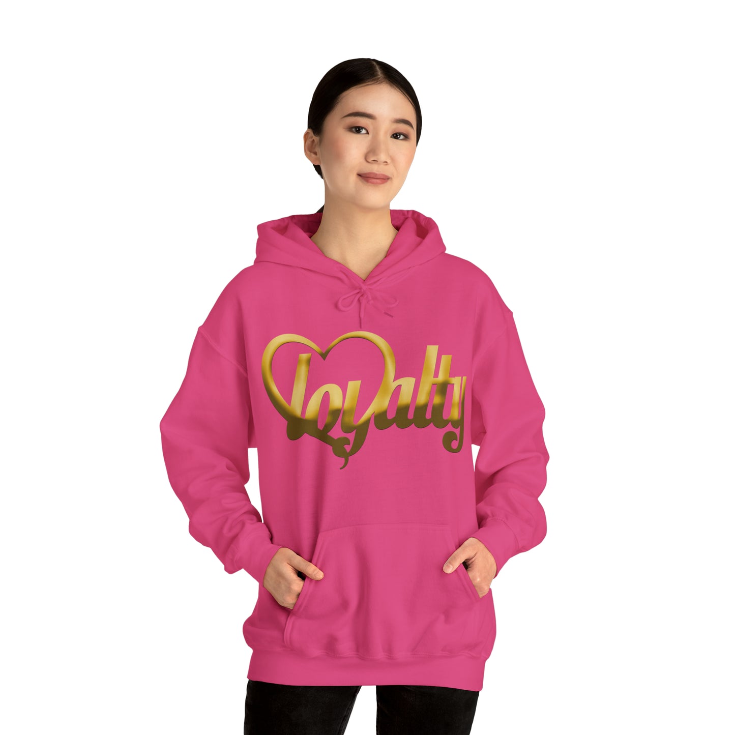 Sudadera con capucha unisex Heavy Blend™ - Corazón dorado de lealtad