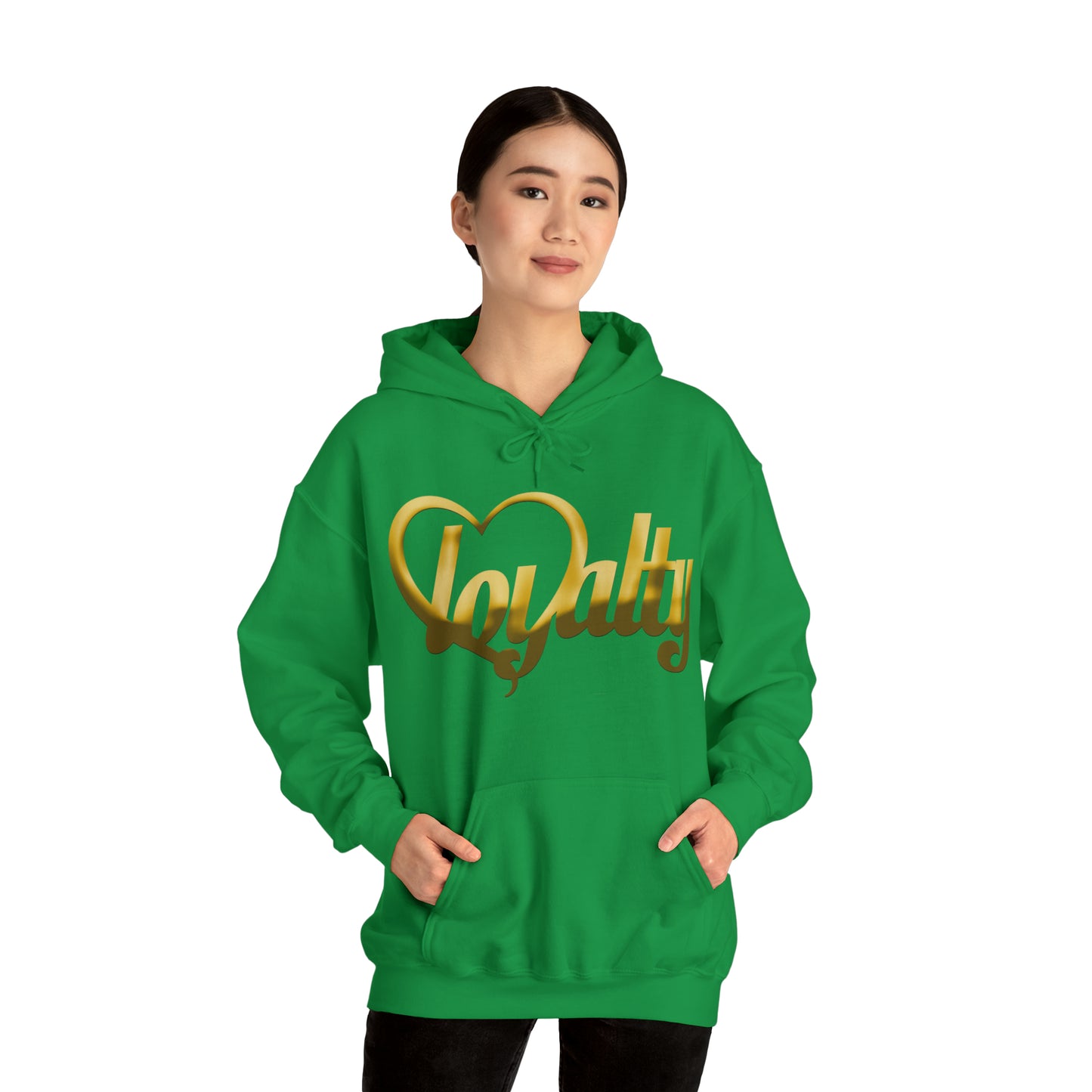 Sudadera con capucha unisex Heavy Blend™ - Corazón dorado de lealtad