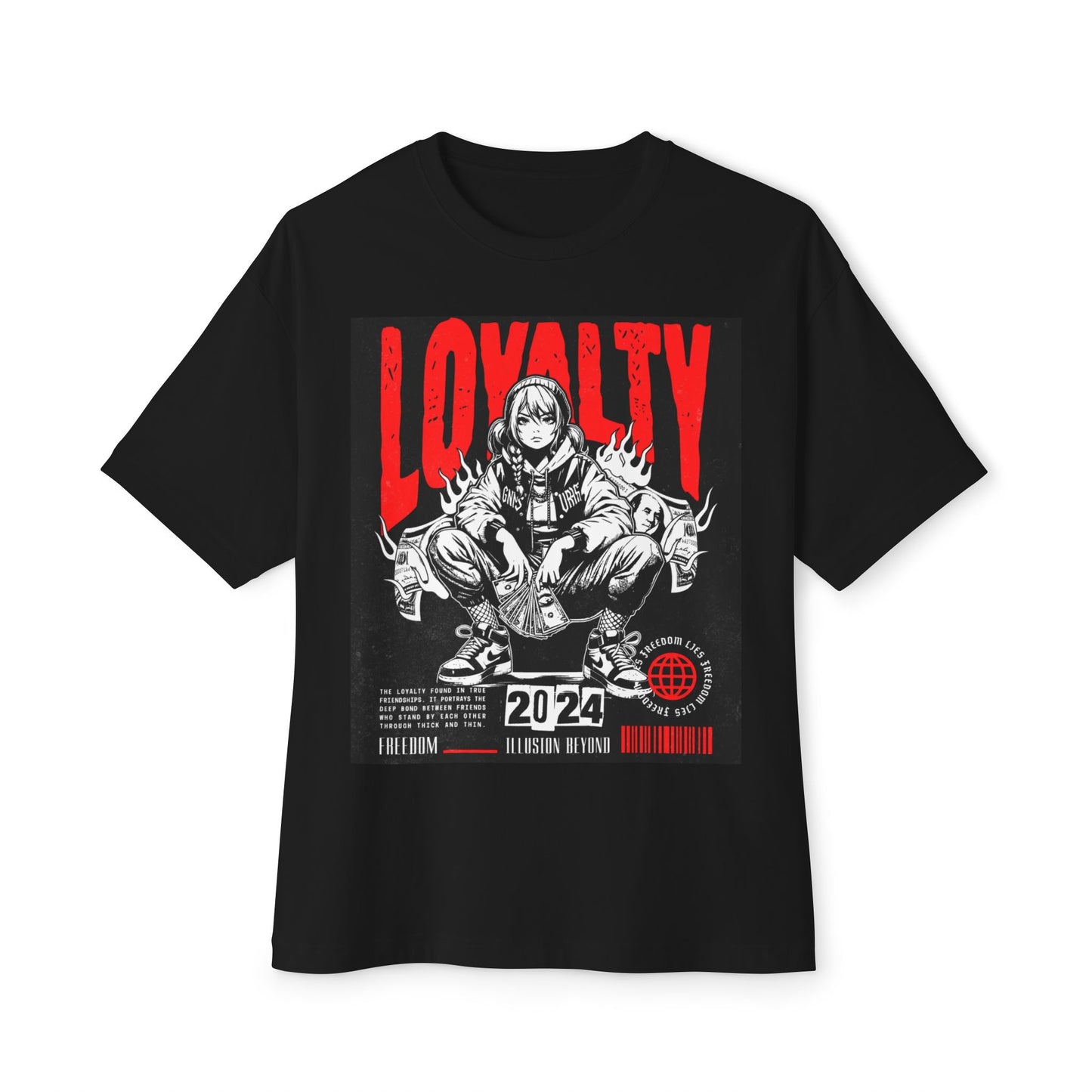 Loyalty Graphic Boxy Tee - Oversized T-Shirt, Streetwear Top, Casual Unisex Clothing