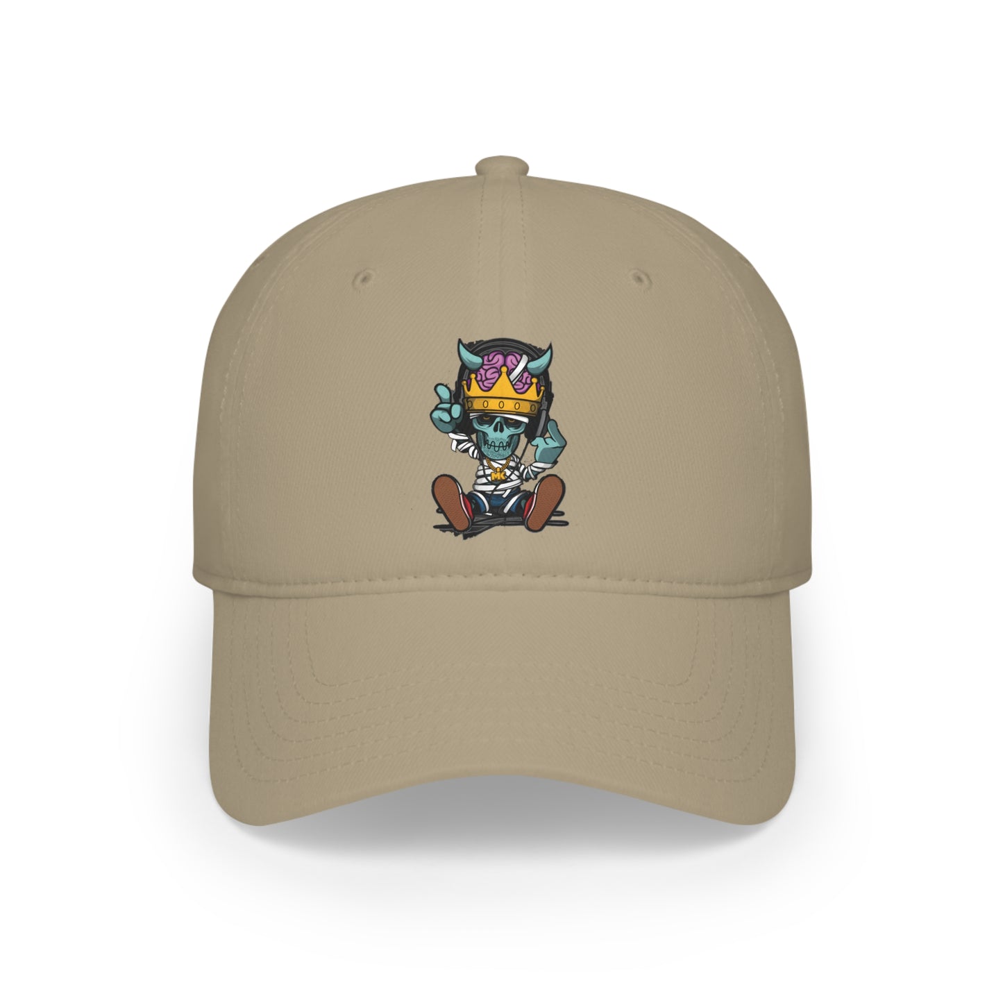 Gorra de béisbol de perfil bajo - Rapero de calavera de cadera