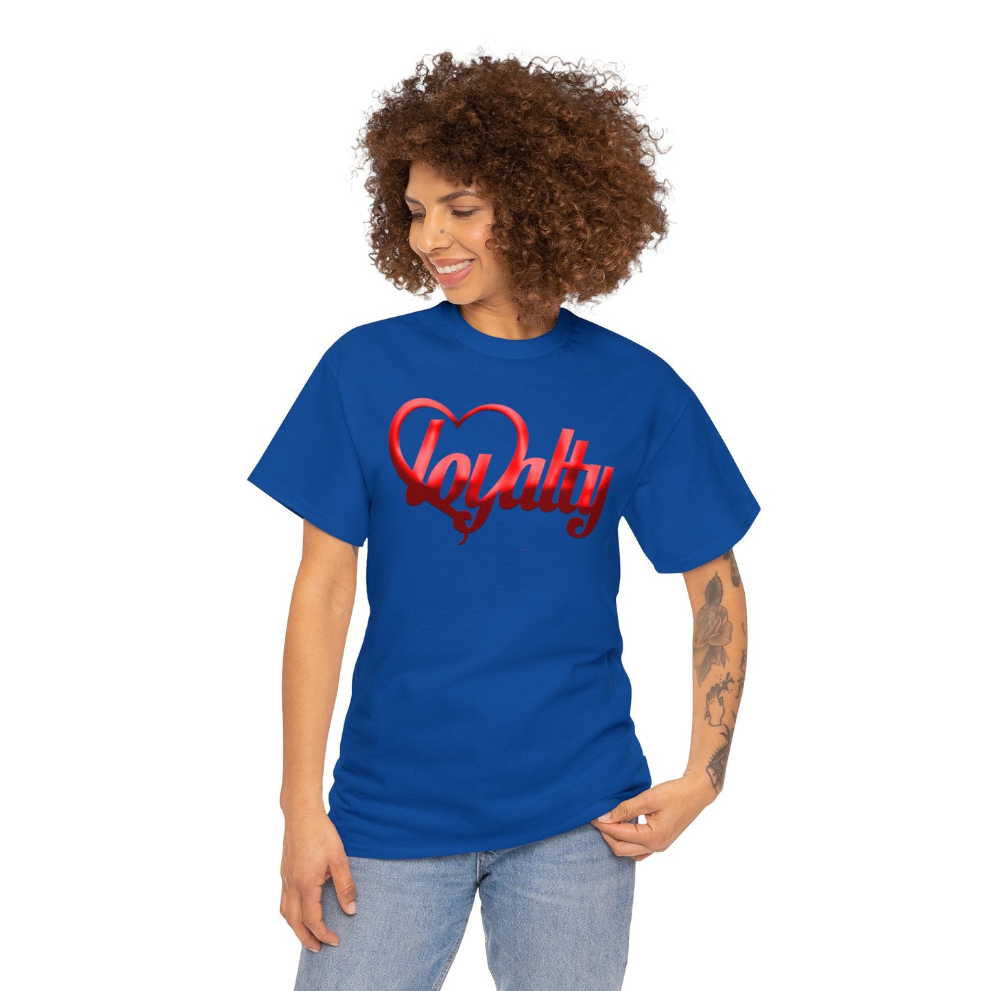 Camiseta unisex de algodón pesado - Corazón rojo de lealtad