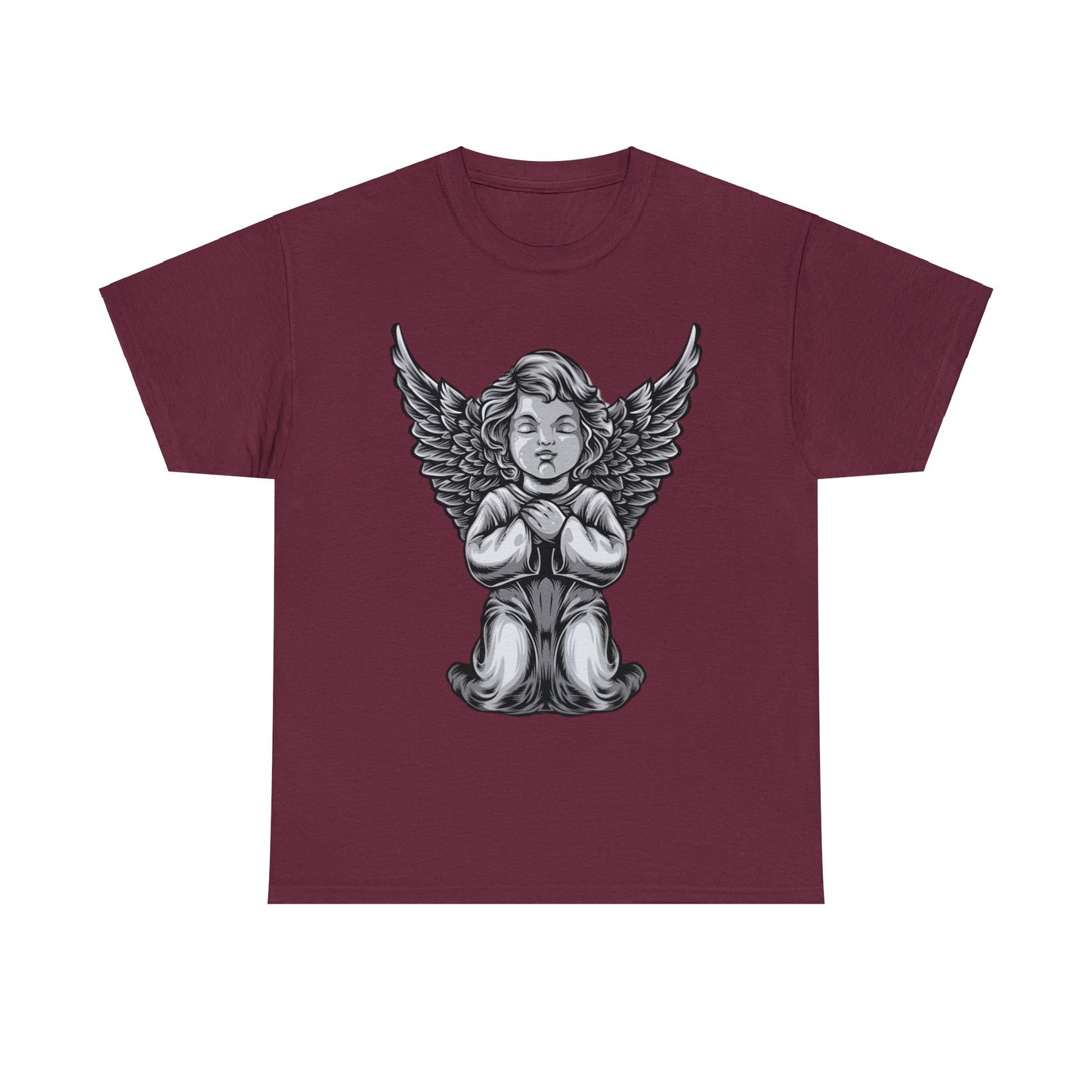 Camiseta unisex de algodón pesado - Estatua del ángel bebé