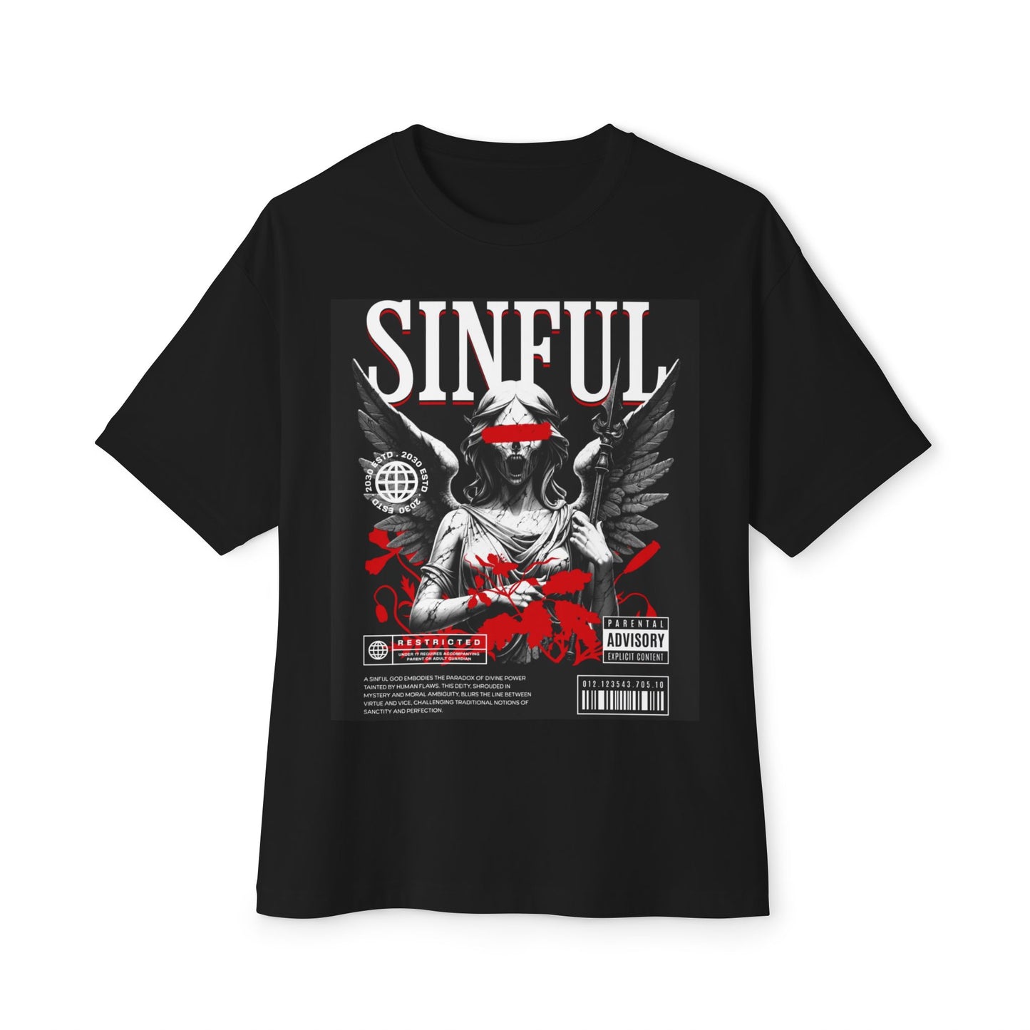 Grunge Angel - Graphic Tee, Unisex Oversized Boxy T-Shirt, Vintage Style Tee