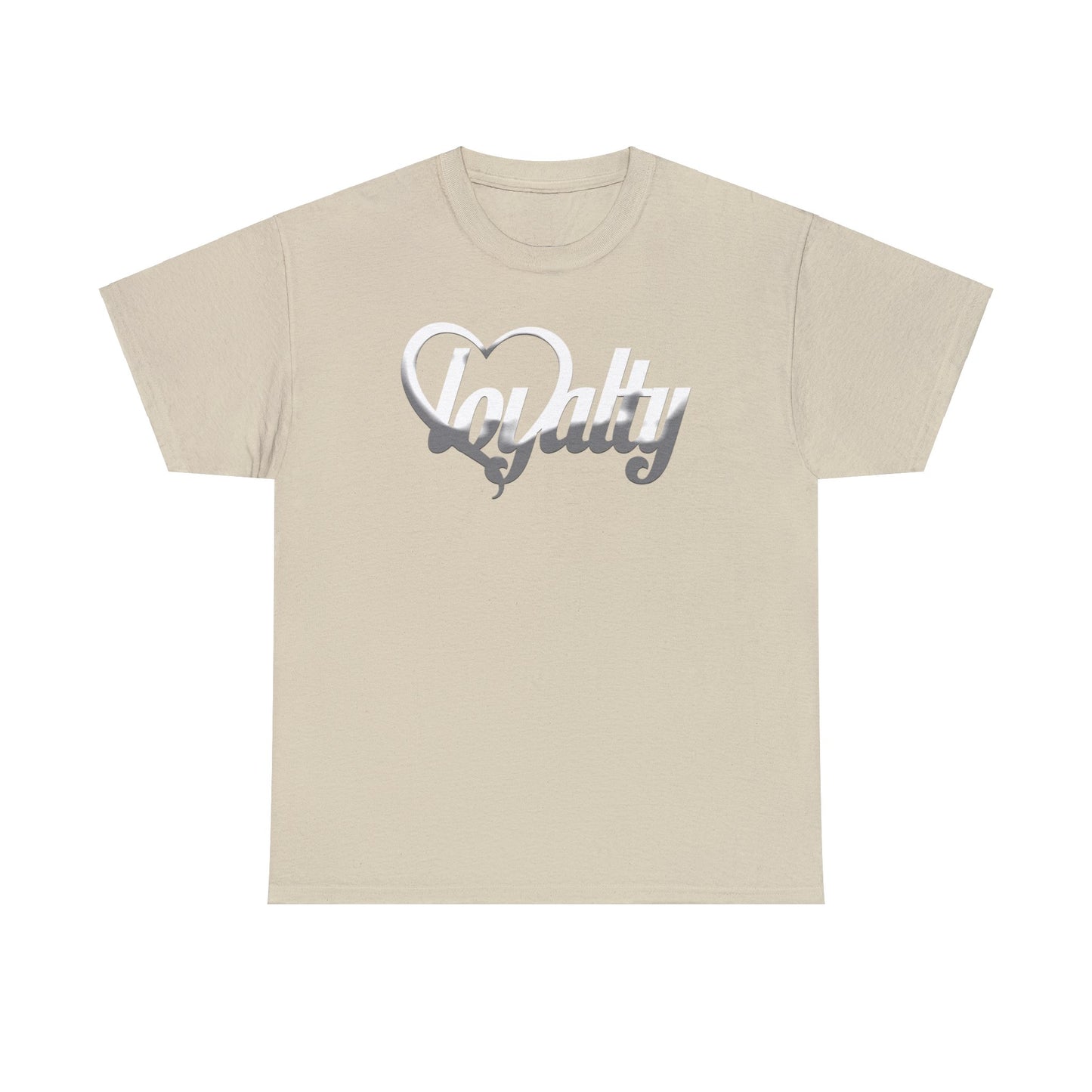 Camiseta unisex de algodón pesado - Corazón blanco de lealtad