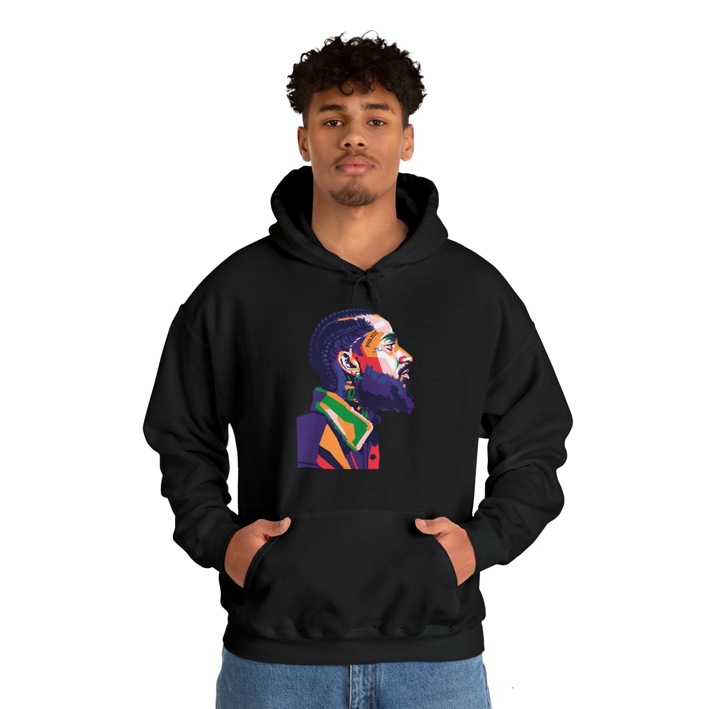 Sudadera con capucha unisex Heavy Blend™ - Nipsey Hussle Pop Art
