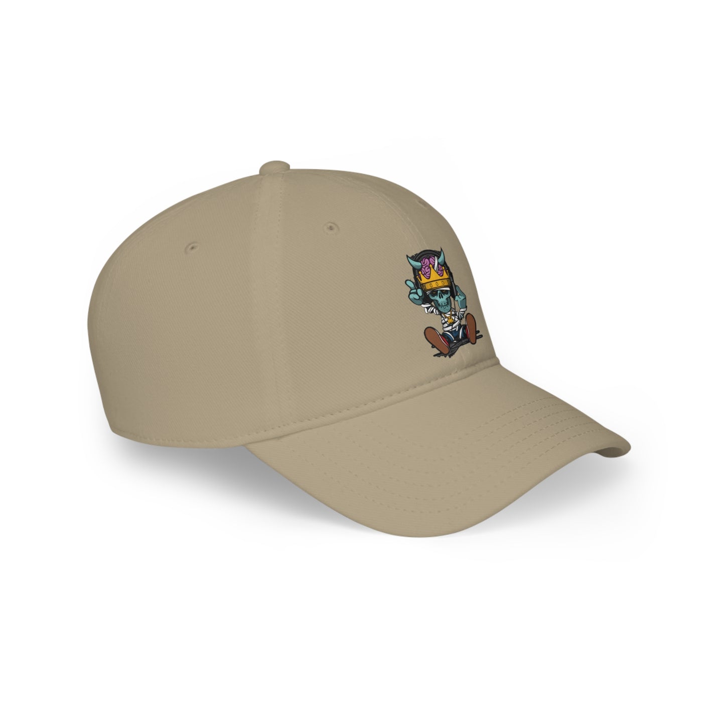 Gorra de béisbol de perfil bajo - Rapero de calavera de cadera