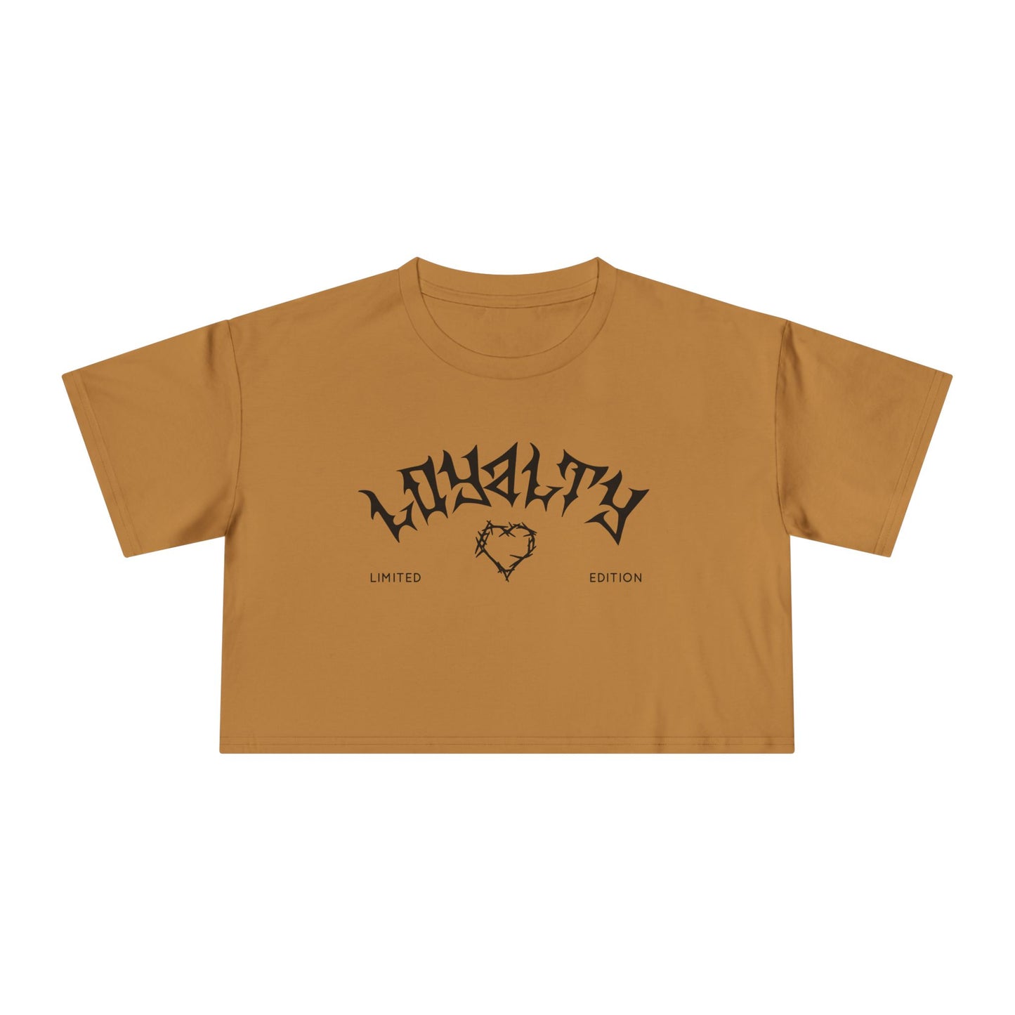 Loyalty Women's Crop Tee | Limited Edition Graphic Top, Trendy Summer Fashion, Perfect for Festivals & Casual Wear, Gift for Friends