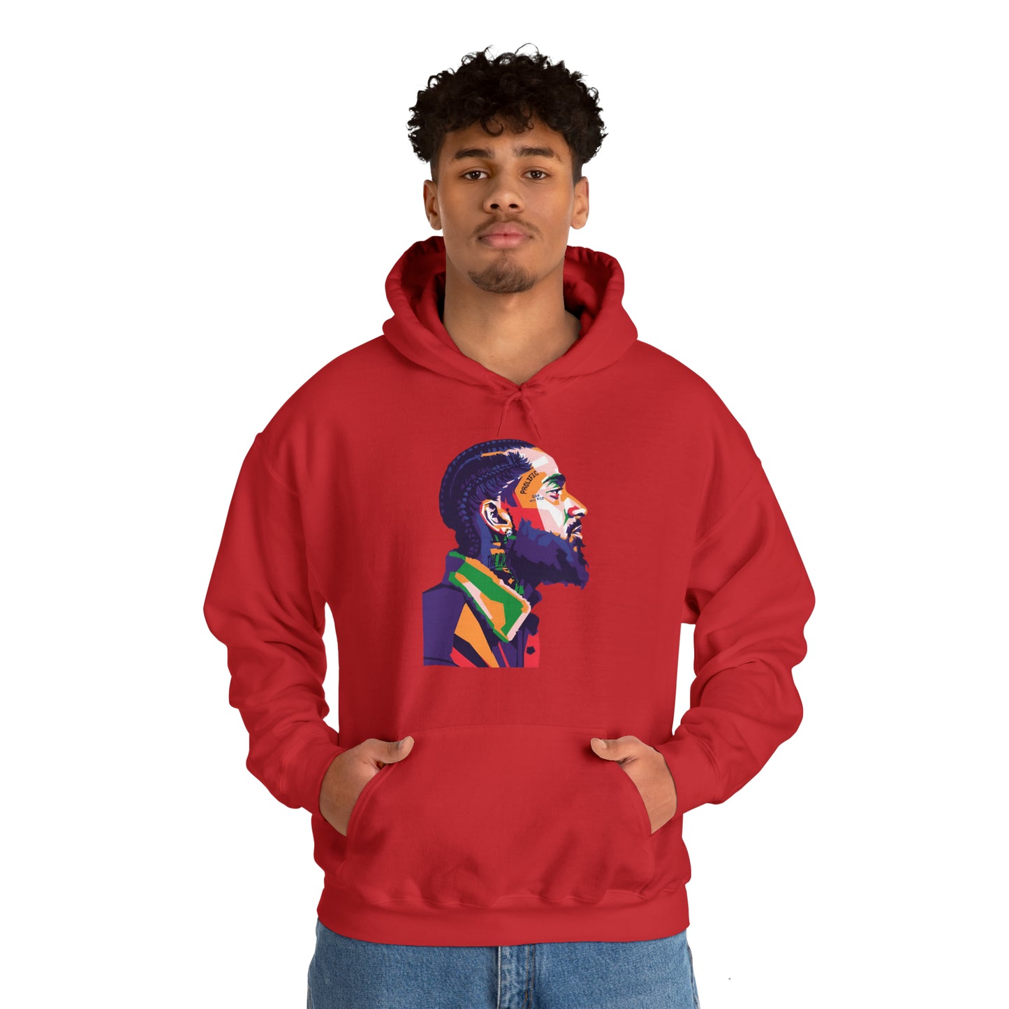 Sudadera con capucha unisex Heavy Blend™ - Nipsey Hussle Pop Art