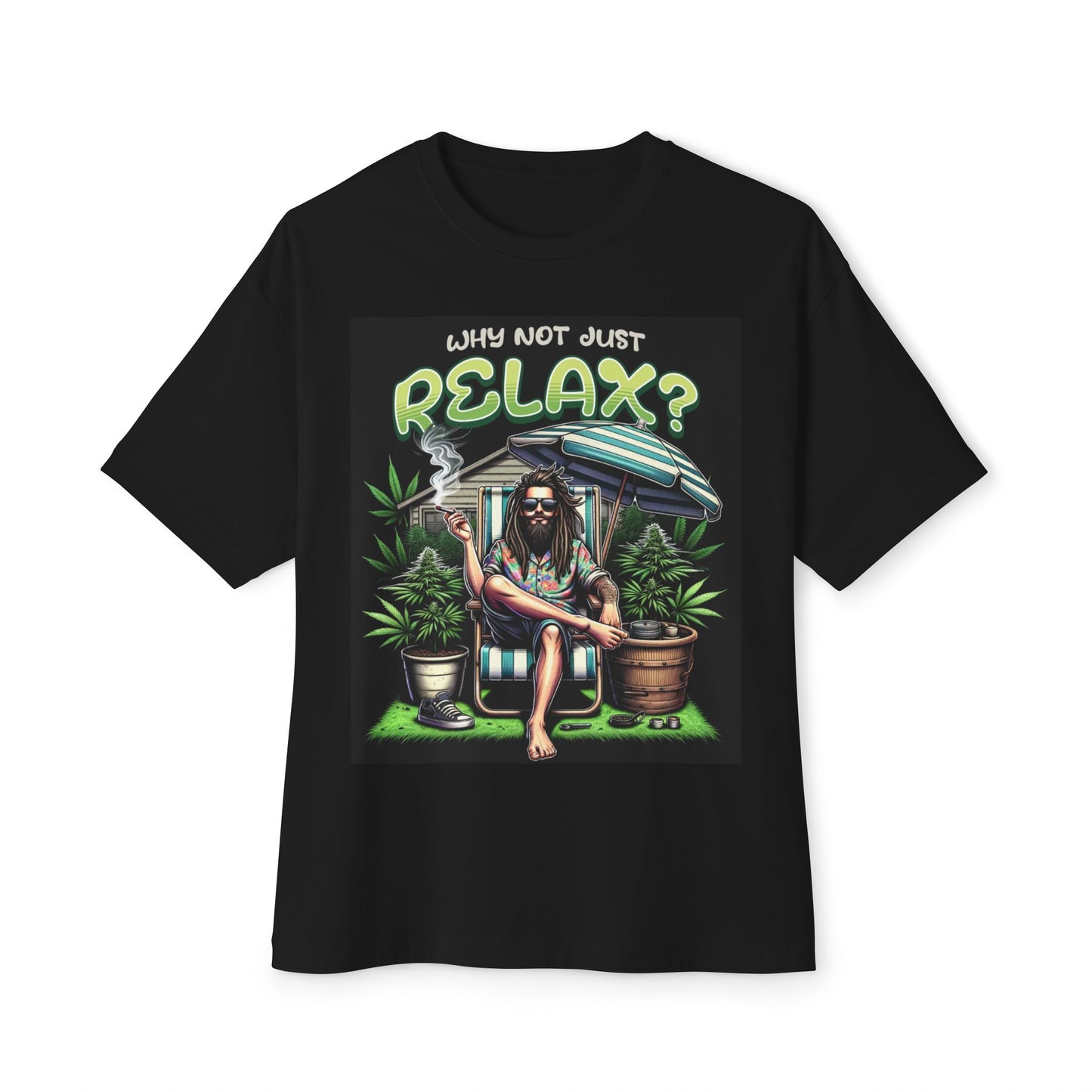 Chill Vibes Unisex Oversized Tee - Relaxation T-Shirt, Casual Summer Top
