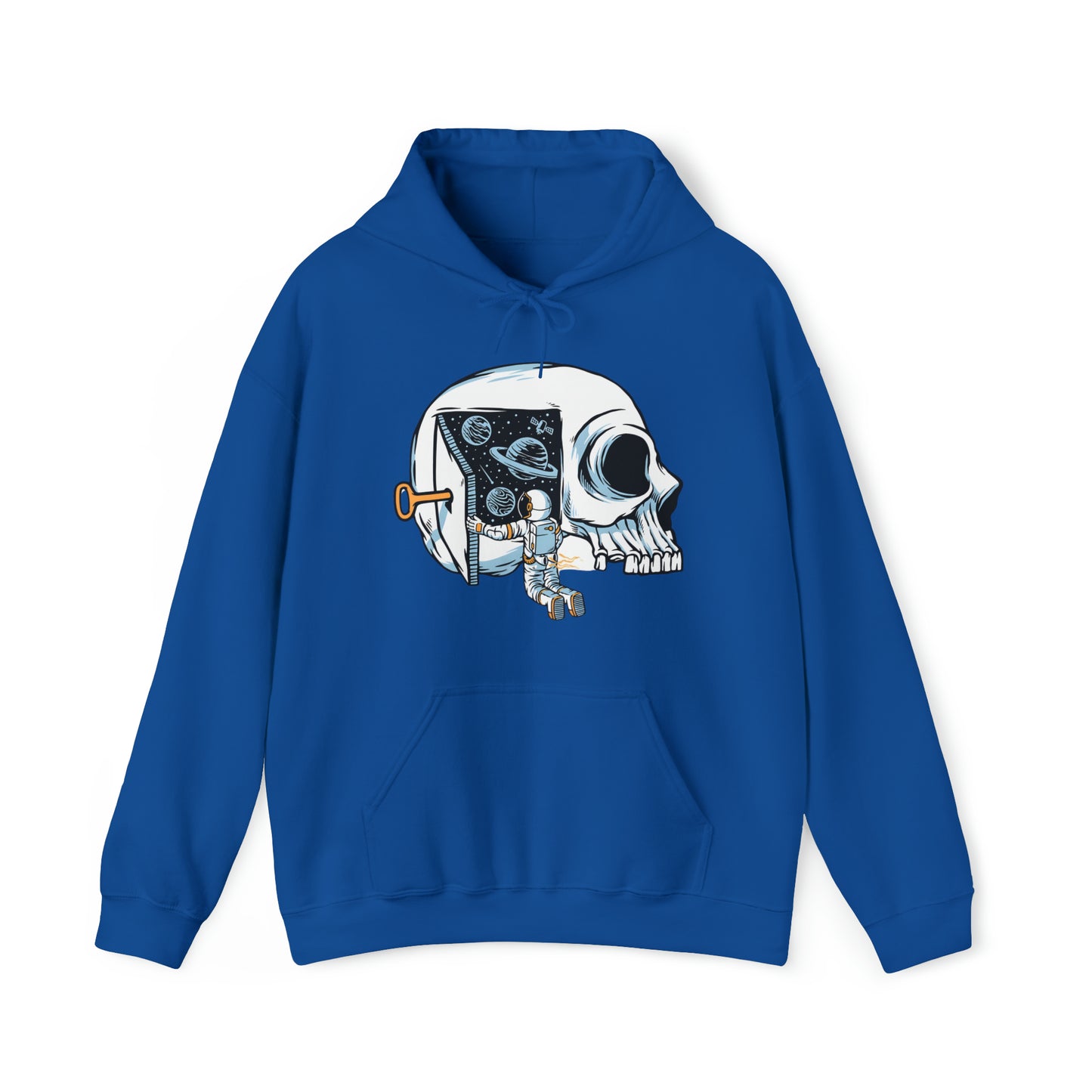 Sudadera con capucha unisex Heavy Blend™ - Los astronautas piensan en abrir las puertas del universo