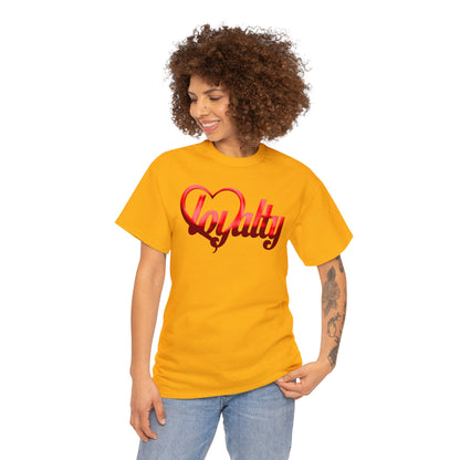 Camiseta unisex de algodón pesado - Corazón rojo de lealtad
