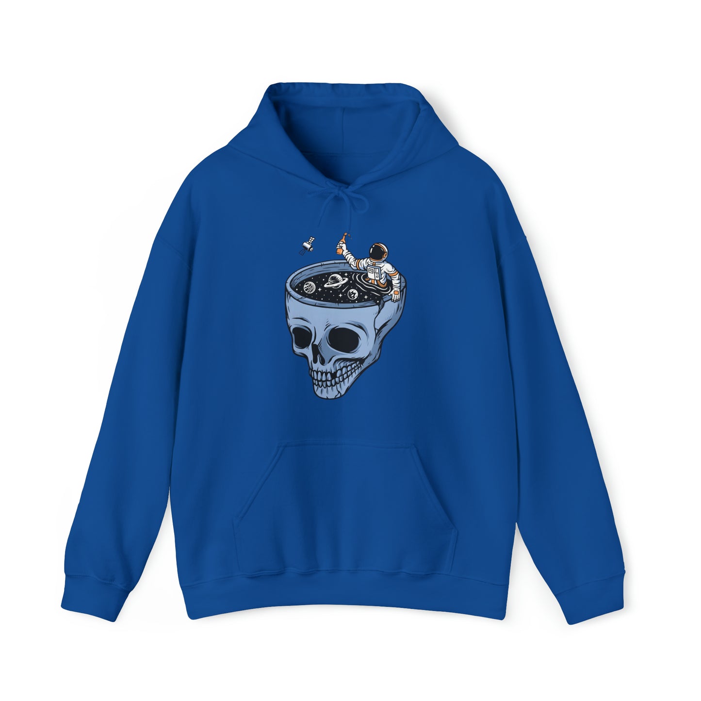 Sudadera con capucha unisex Heavy Blend™ - Astronautas en la piscina de calaveras