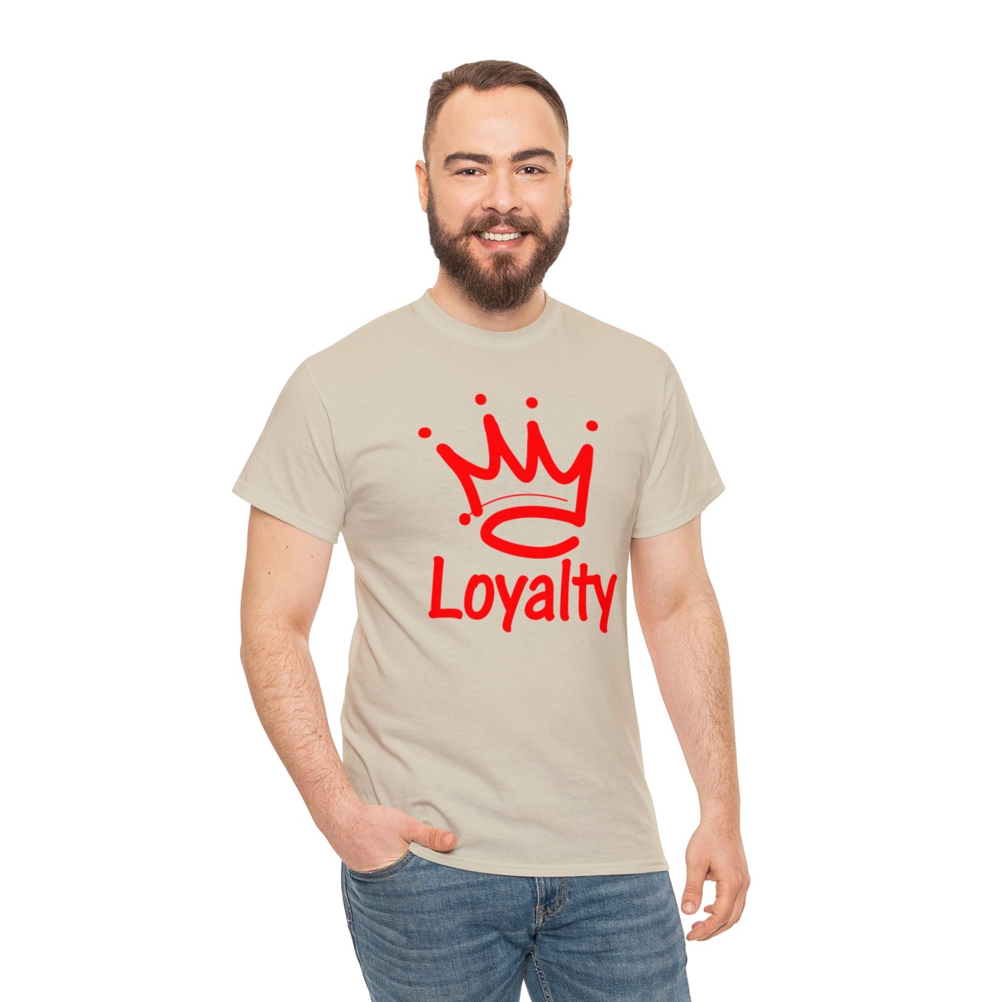 Camiseta unisex de algodón pesado - Corona Roja de Lealtad
