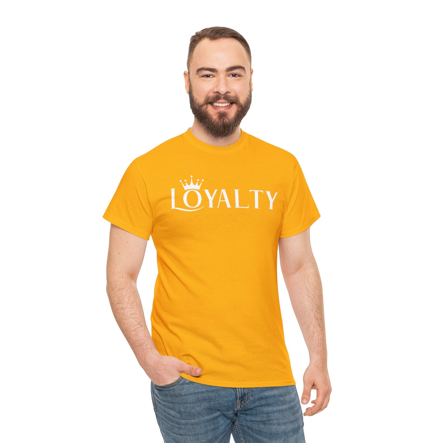 Camiseta unisex de algodón pesado - Reina la lealtad blanca