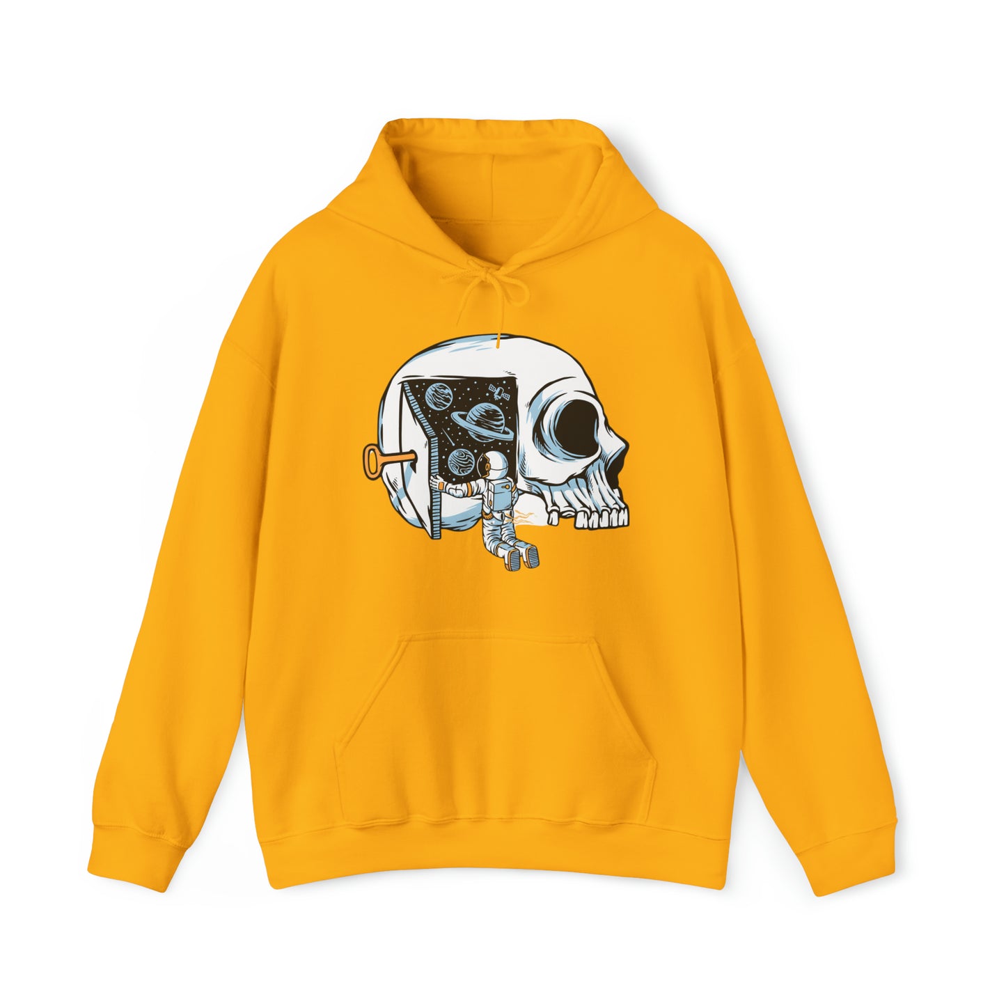 Sudadera con capucha unisex Heavy Blend™ - Los astronautas piensan en abrir las puertas del universo
