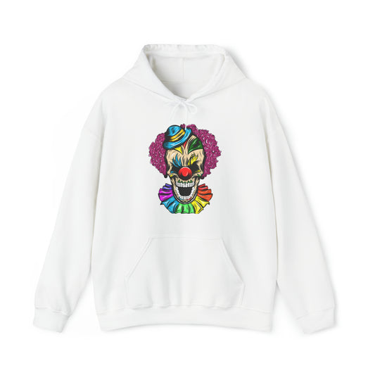 Sudadera con capucha unisex Heavy Blend™ - Calavera aterradora de un payaso